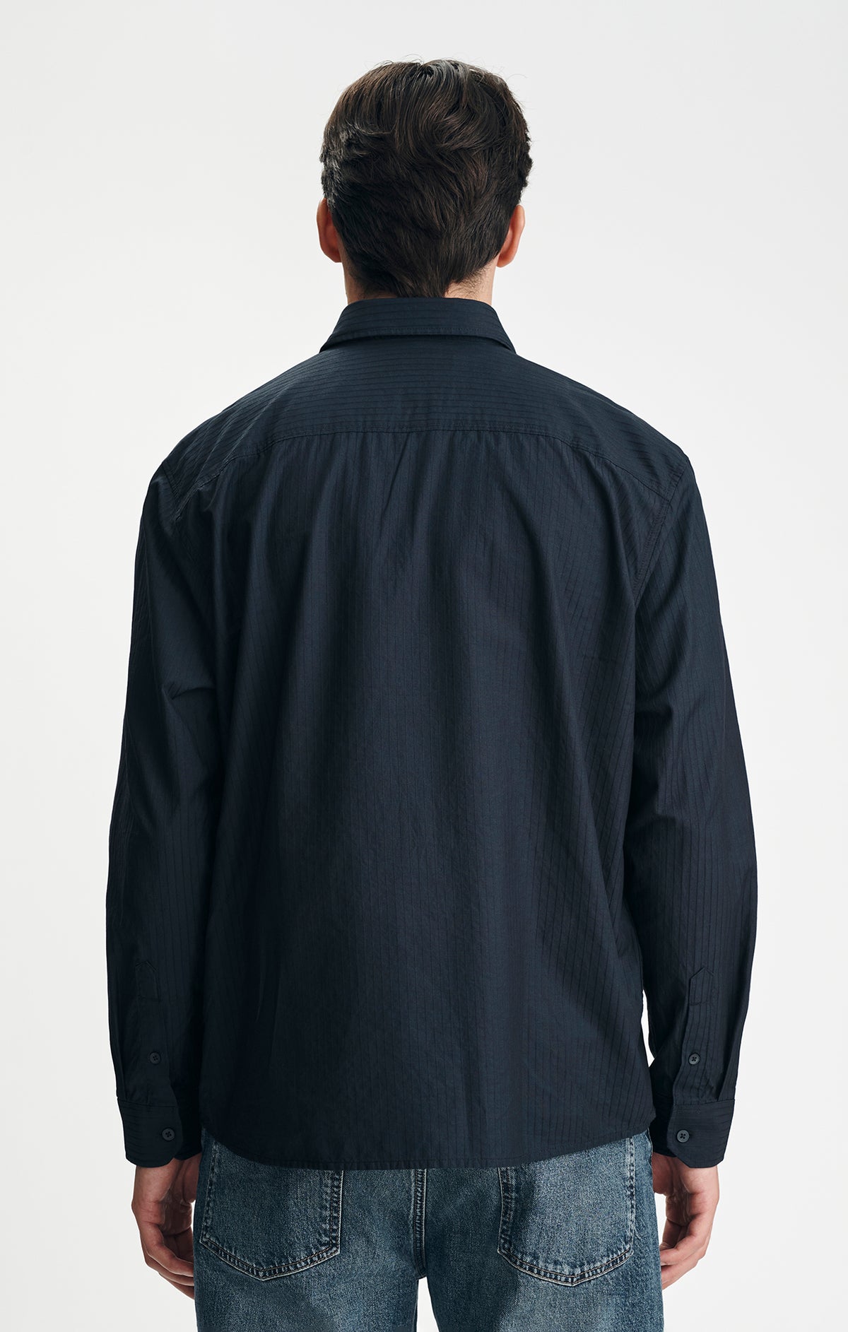 BUTTON-UP SHIRT IN DARK NAVY - Mavi Jeans