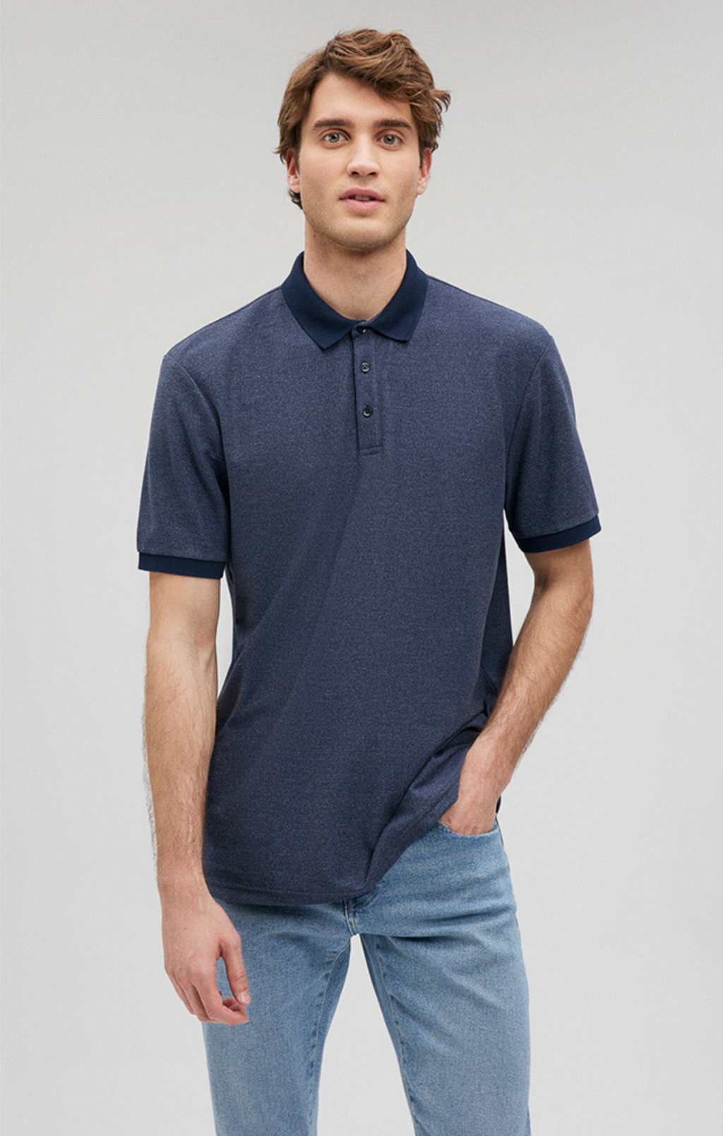 POLO SHIRT IN TOTAL ECLIPSE - Mavi Jeans