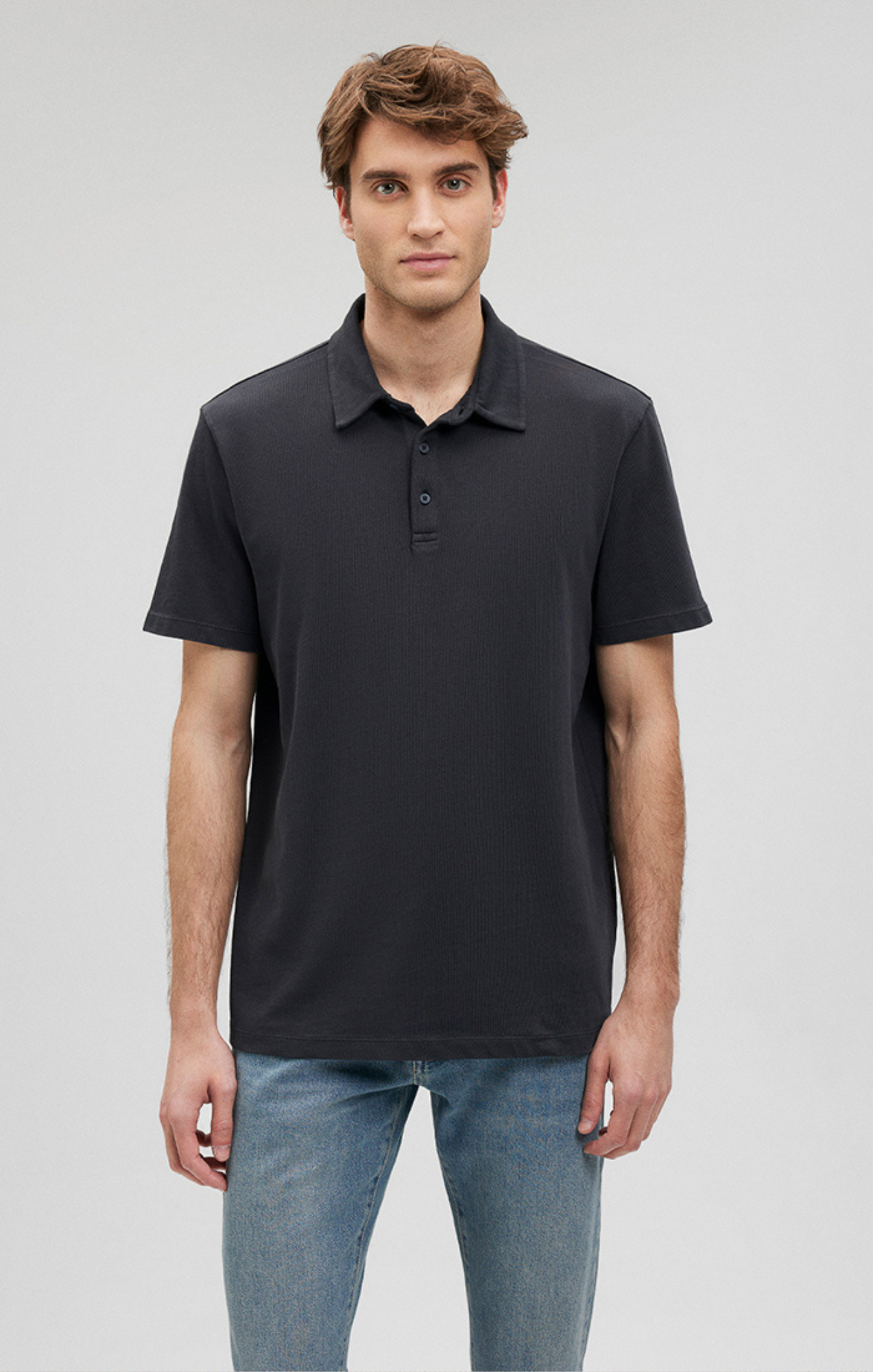 POLO SHIRT IN PIRATE BLACK - Mavi Jeans