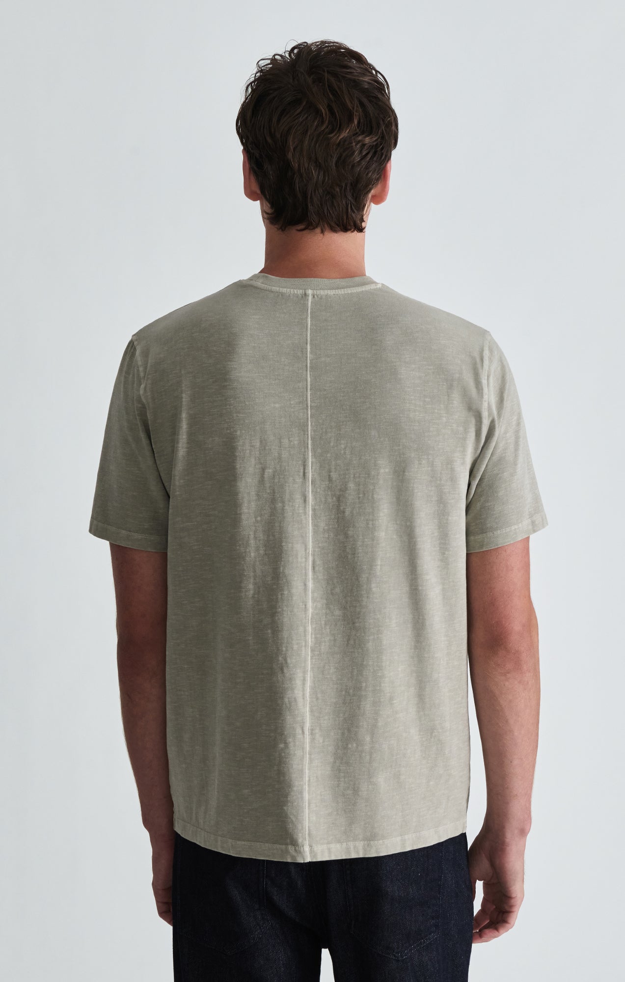 SOFT SLUB CREW NECK T-SHIRT IN ABBEY STONE - Mavi Jeans