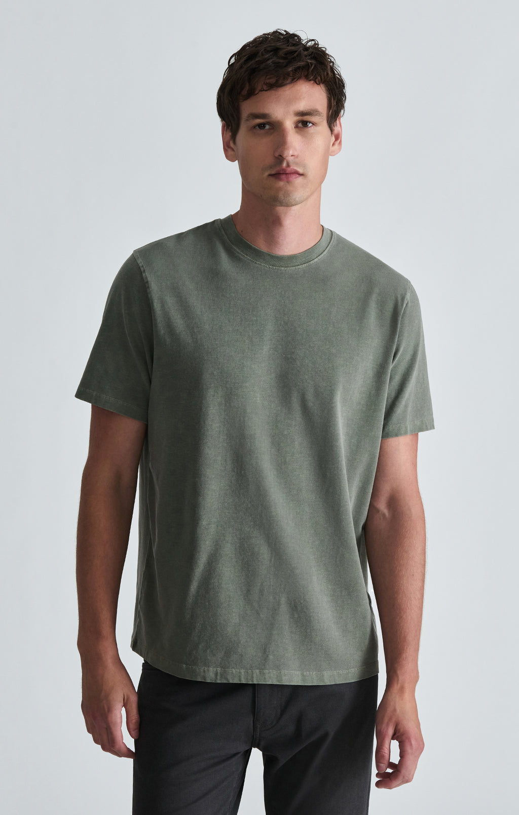 SOFT SLUB CREW NECK T-SHIRT IN BEETLE - Mavi Jeans