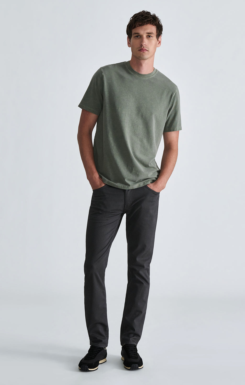SOFT SLUB CREW NECK T-SHIRT IN BEETLE - Mavi Jeans