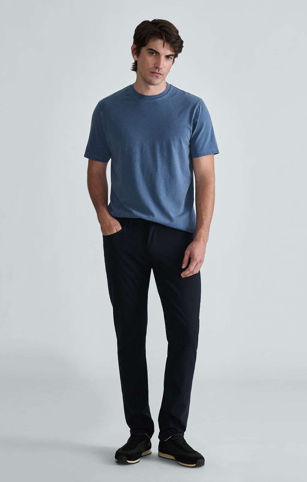 SOFT SLUB CREW NECK T-SHIRT IN VINTAGE INDIGO - Mavi Jeans