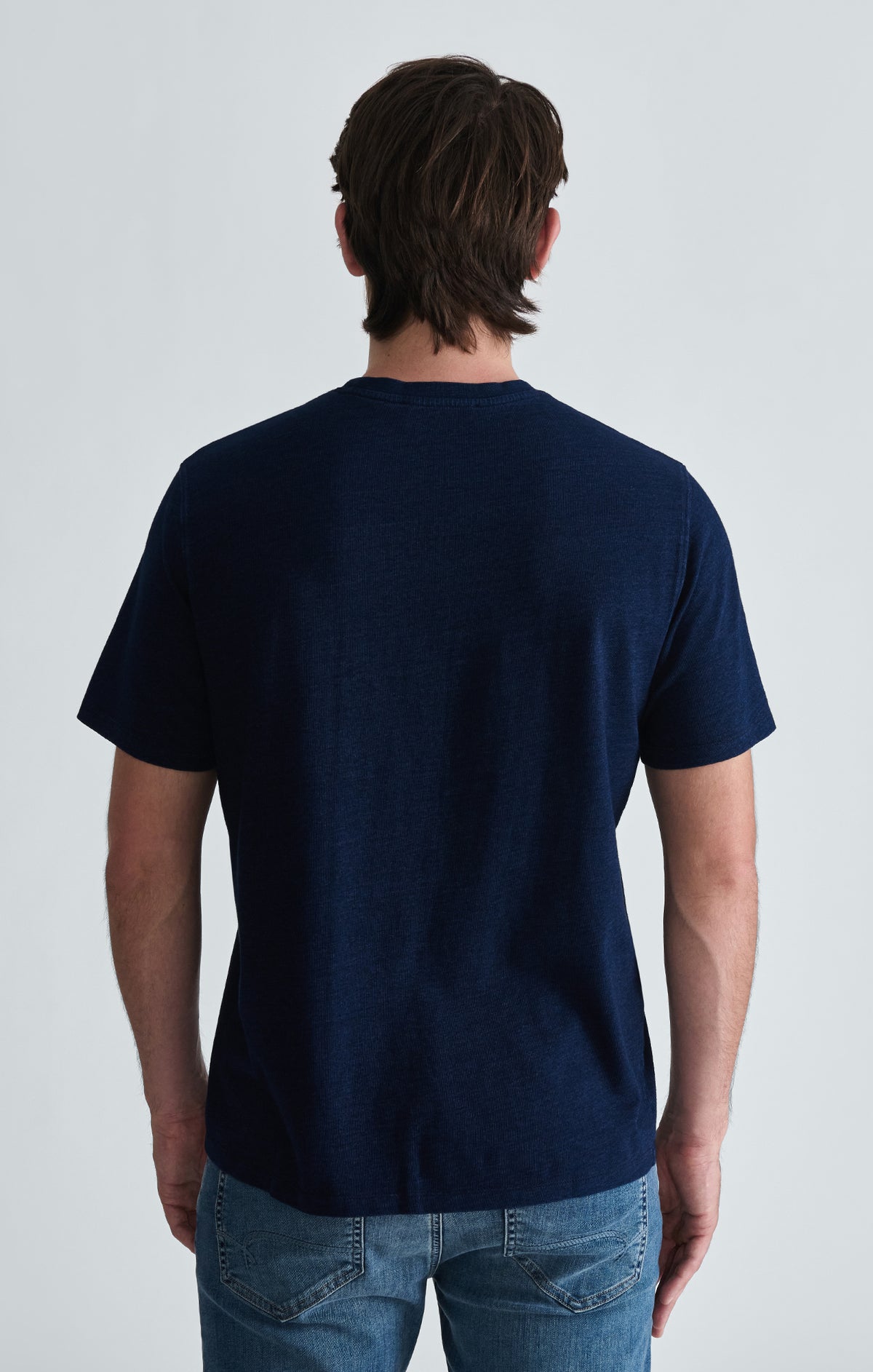 POCKET CREW NECK T-SHIRT IN DARK INDIGO - Mavi Jeans