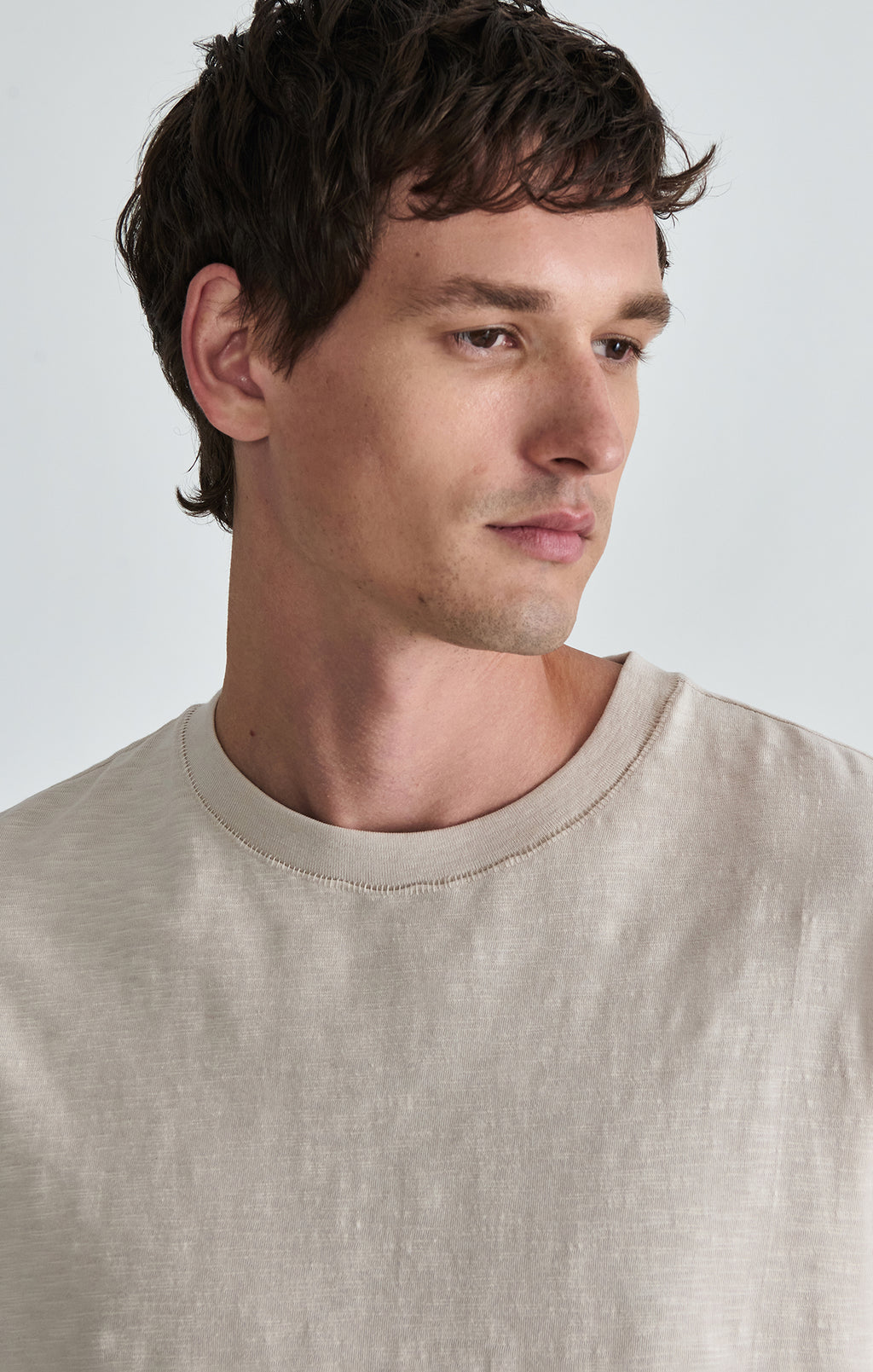SLUB CREW NECK T-SHIRT IN MOONSTRUCK - Mavi Jeans