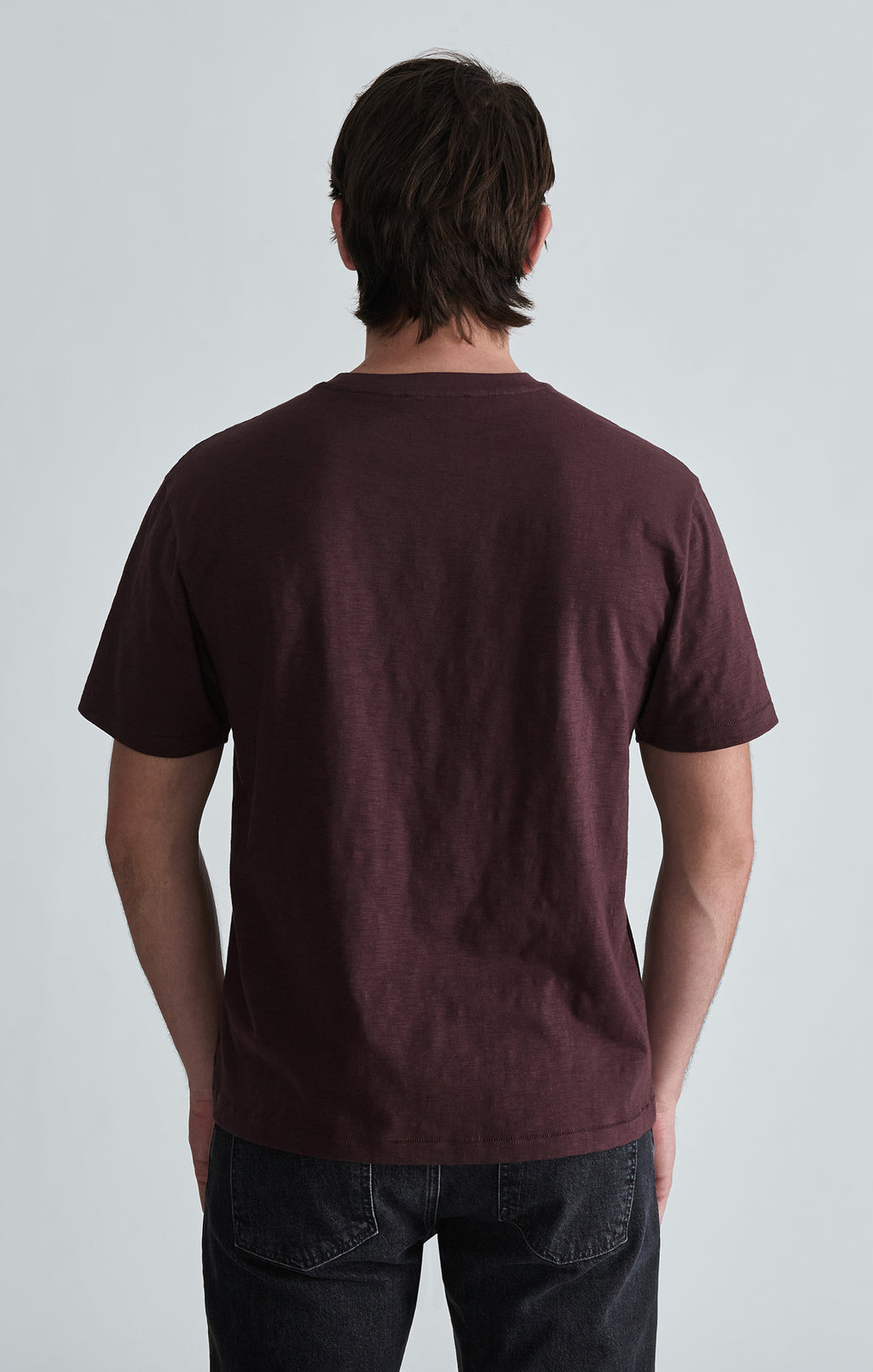 SLUB CREW NECK T-SHIRT IN FUDGE - Mavi Jeans