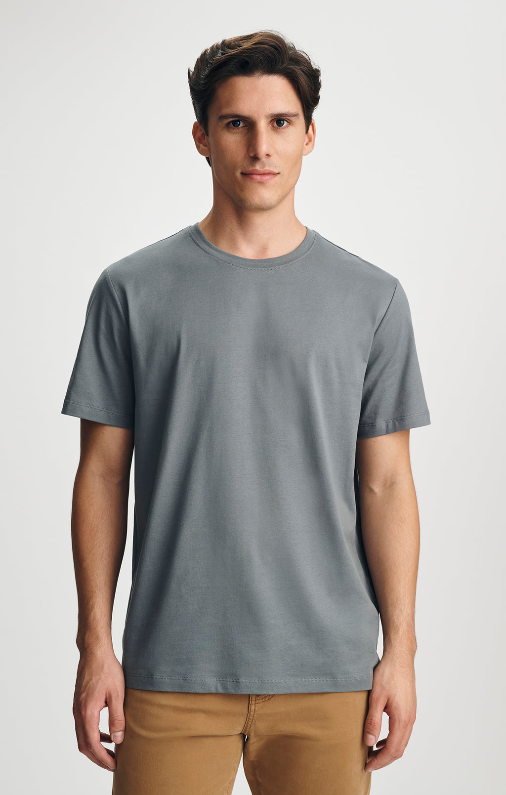 PIMA CREW NECK T-SHIRT IN STORMY WEATHER