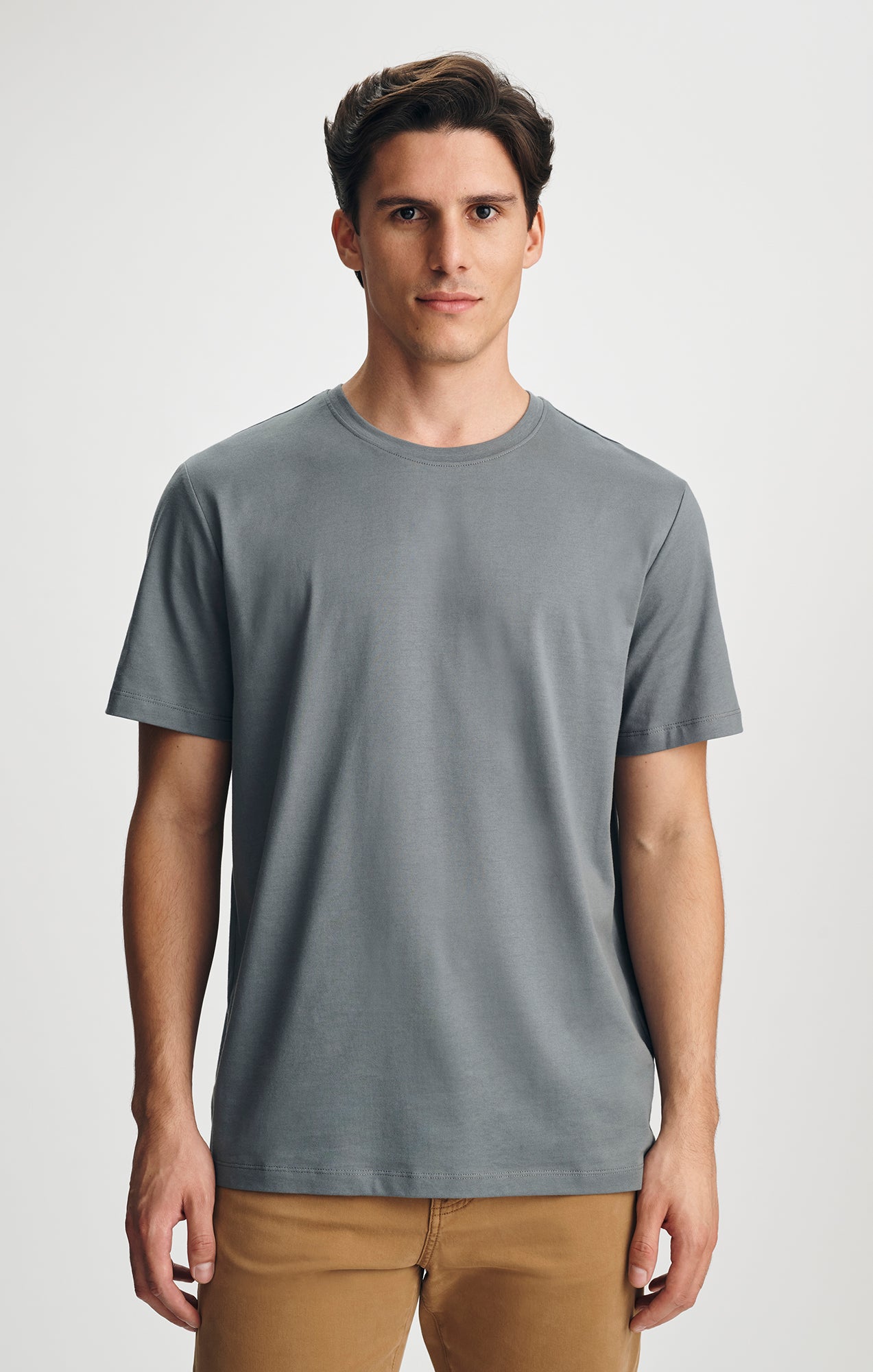 PIMA CREW NECK T-SHIRT IN STORMY WEATHER