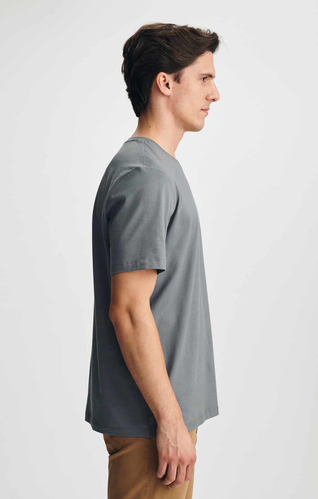 PIMA CREW NECK T-SHIRT IN STORMY WEATHER