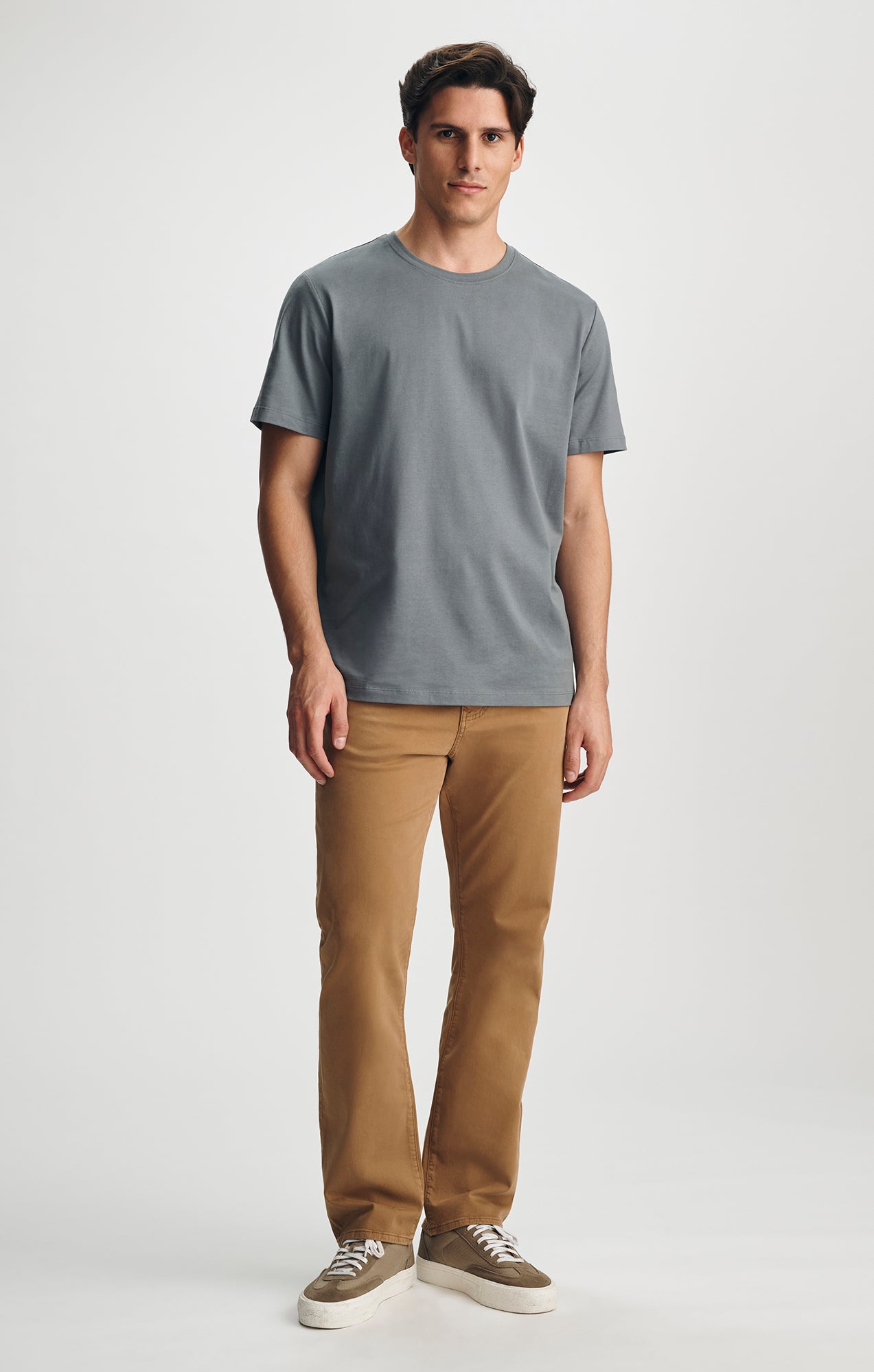 PIMA CREW NECK T-SHIRT IN STORMY WEATHER