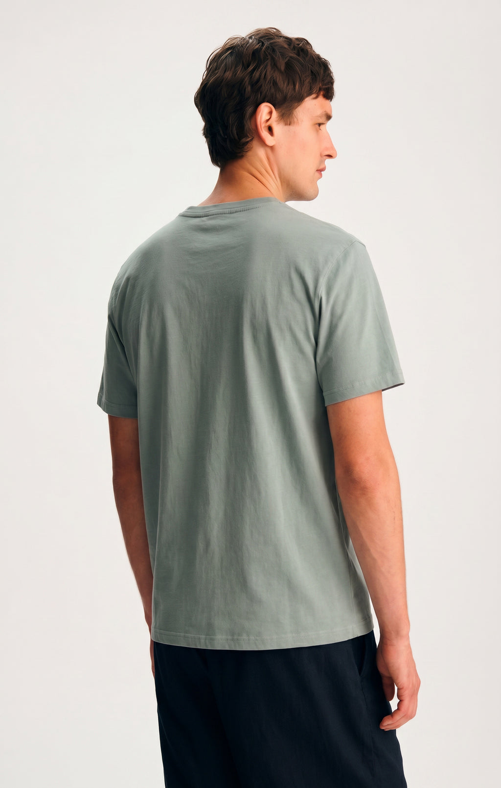 SANTA MONICA GRAPHIC T-SHIRT IN SLATE GRAY