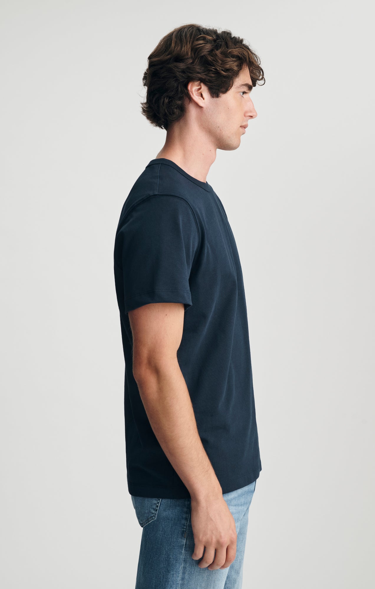 CREW NECK T-SHIRT IN TOTAL ECLIPSE - Mavi Jeans