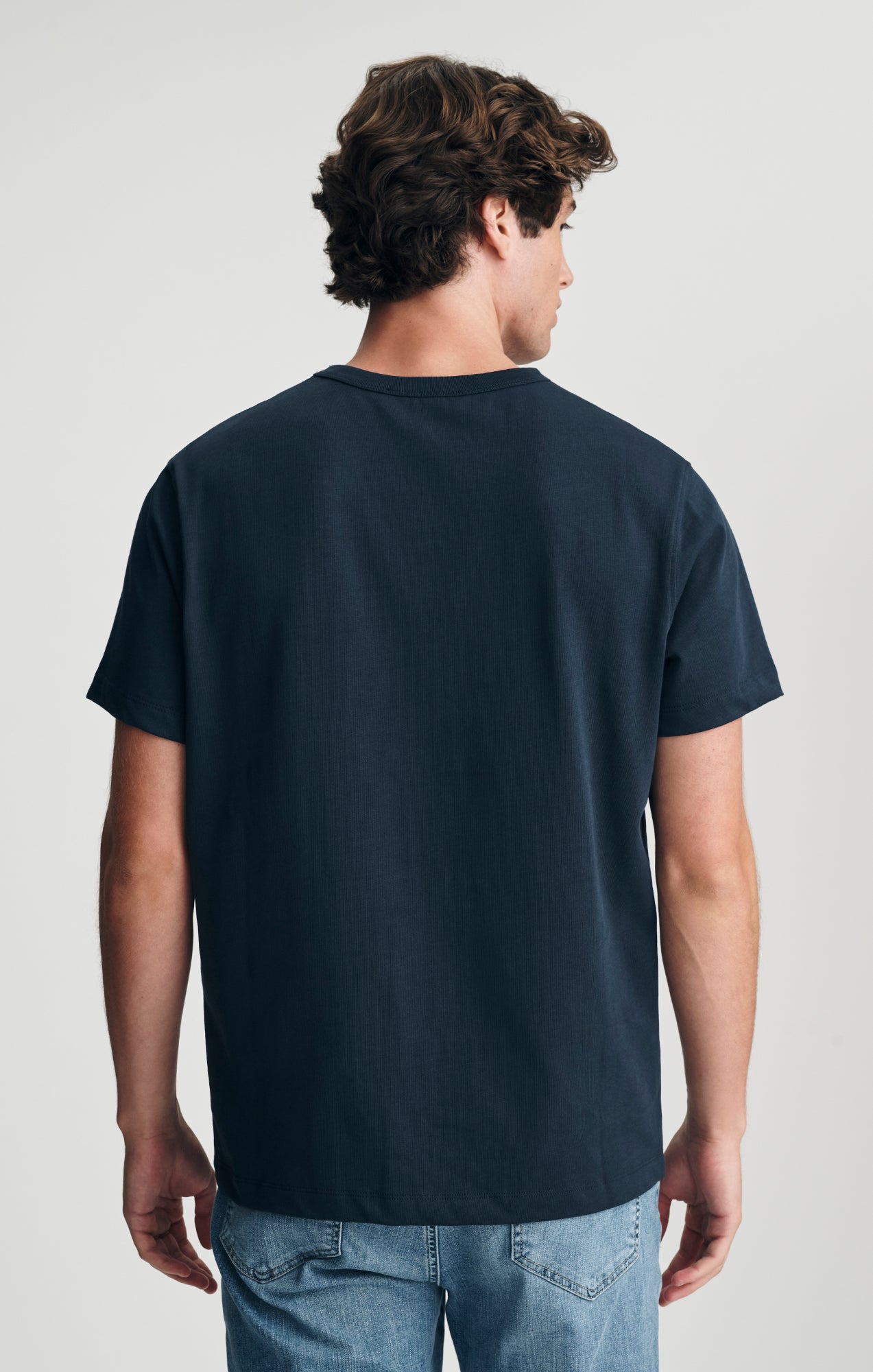 CREW NECK T-SHIRT IN TOTAL ECLIPSE - Mavi Jeans