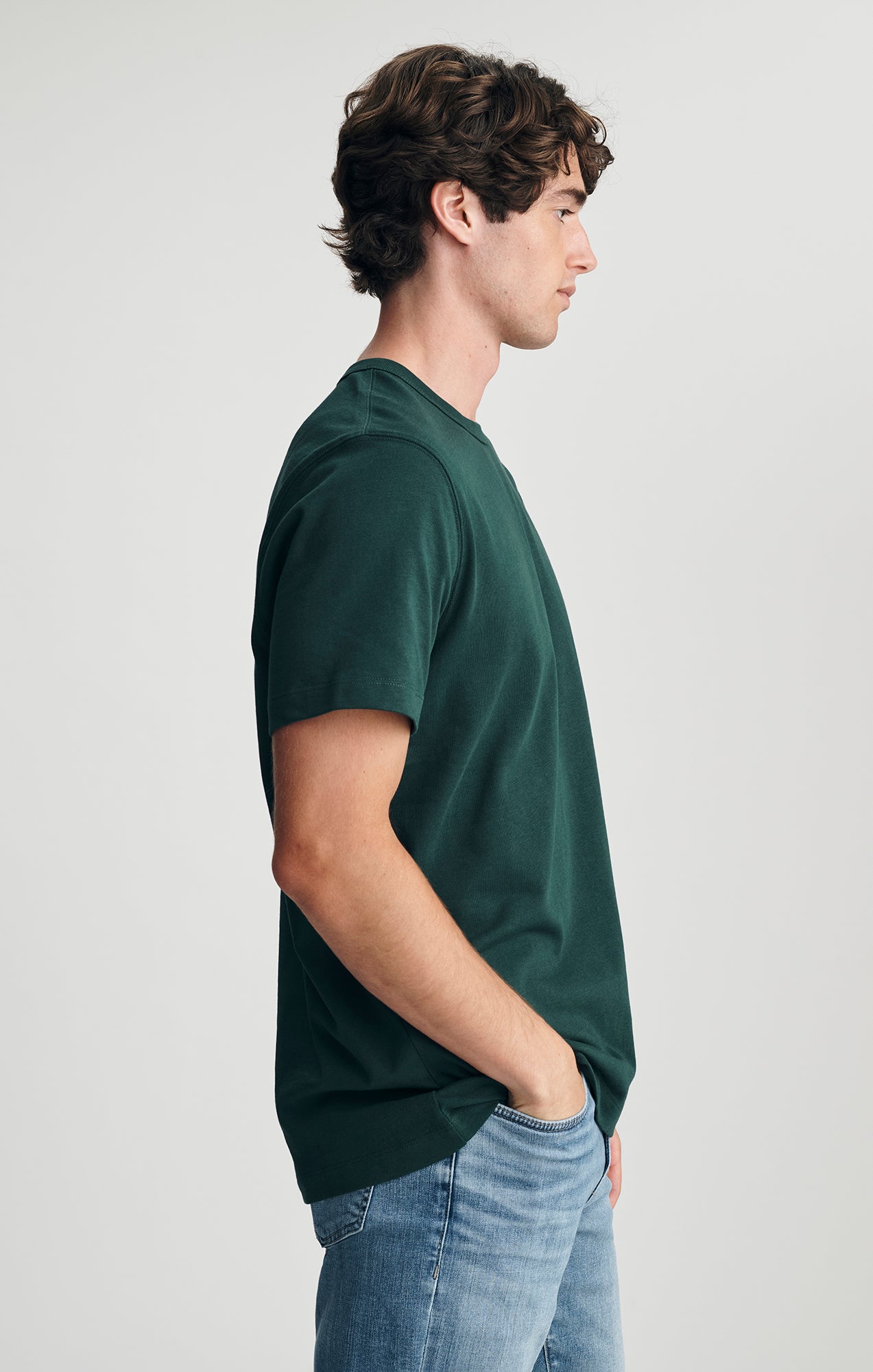 CREW NECK T-SHIRT IN PINE GROVE