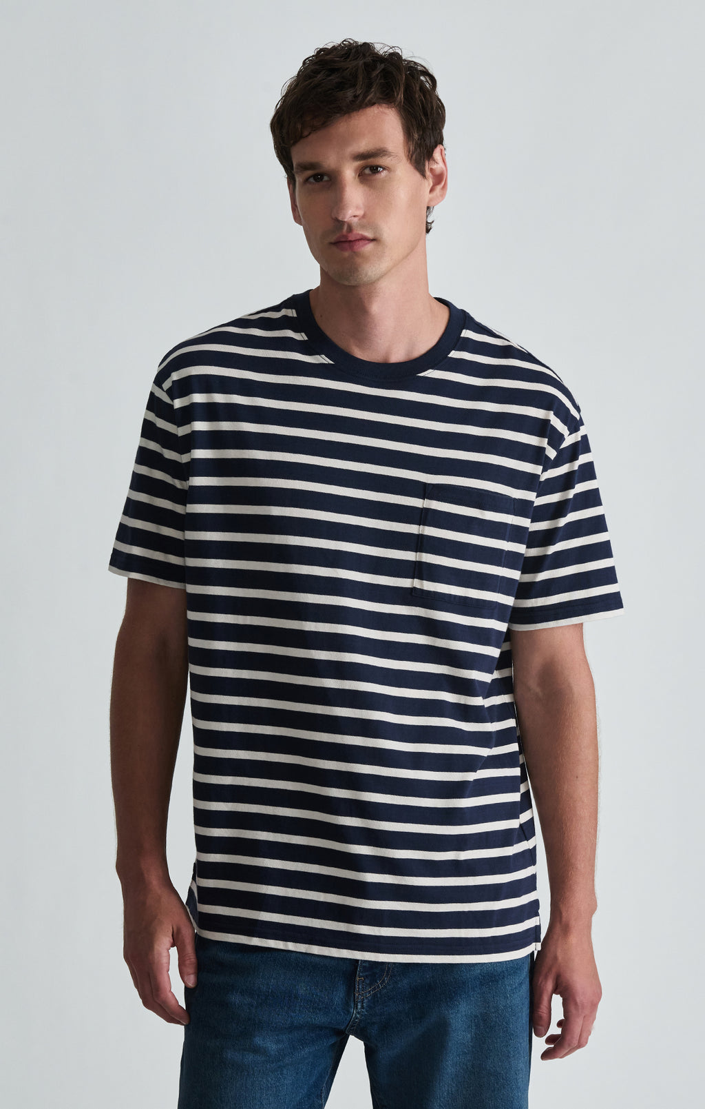 CREW NECK T-SHIRT IN TOTAL ECLIPSE - Mavi Jeans