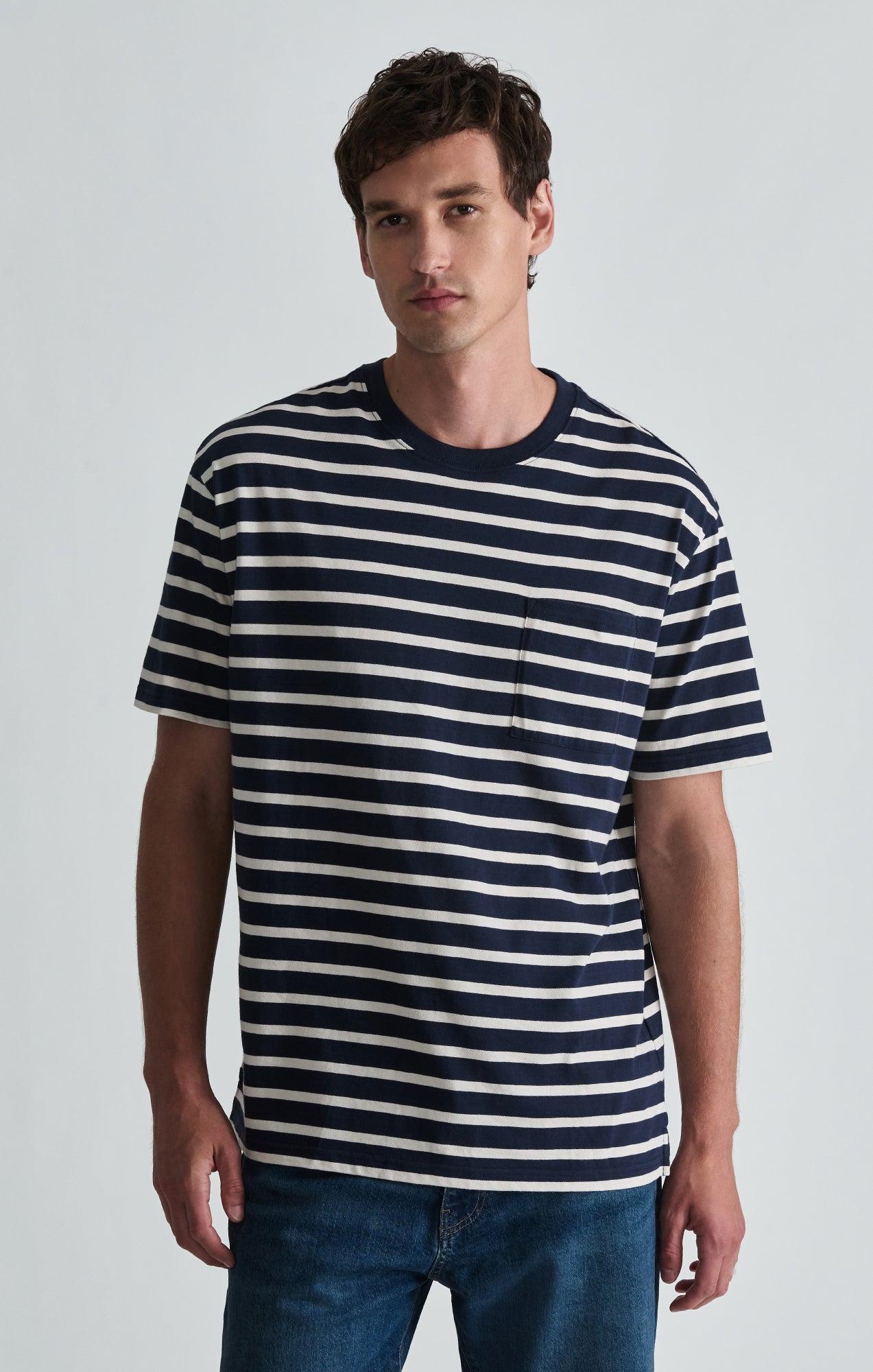 CREW NECK T-SHIRT IN TOTAL ECLIPSE - Mavi Jeans