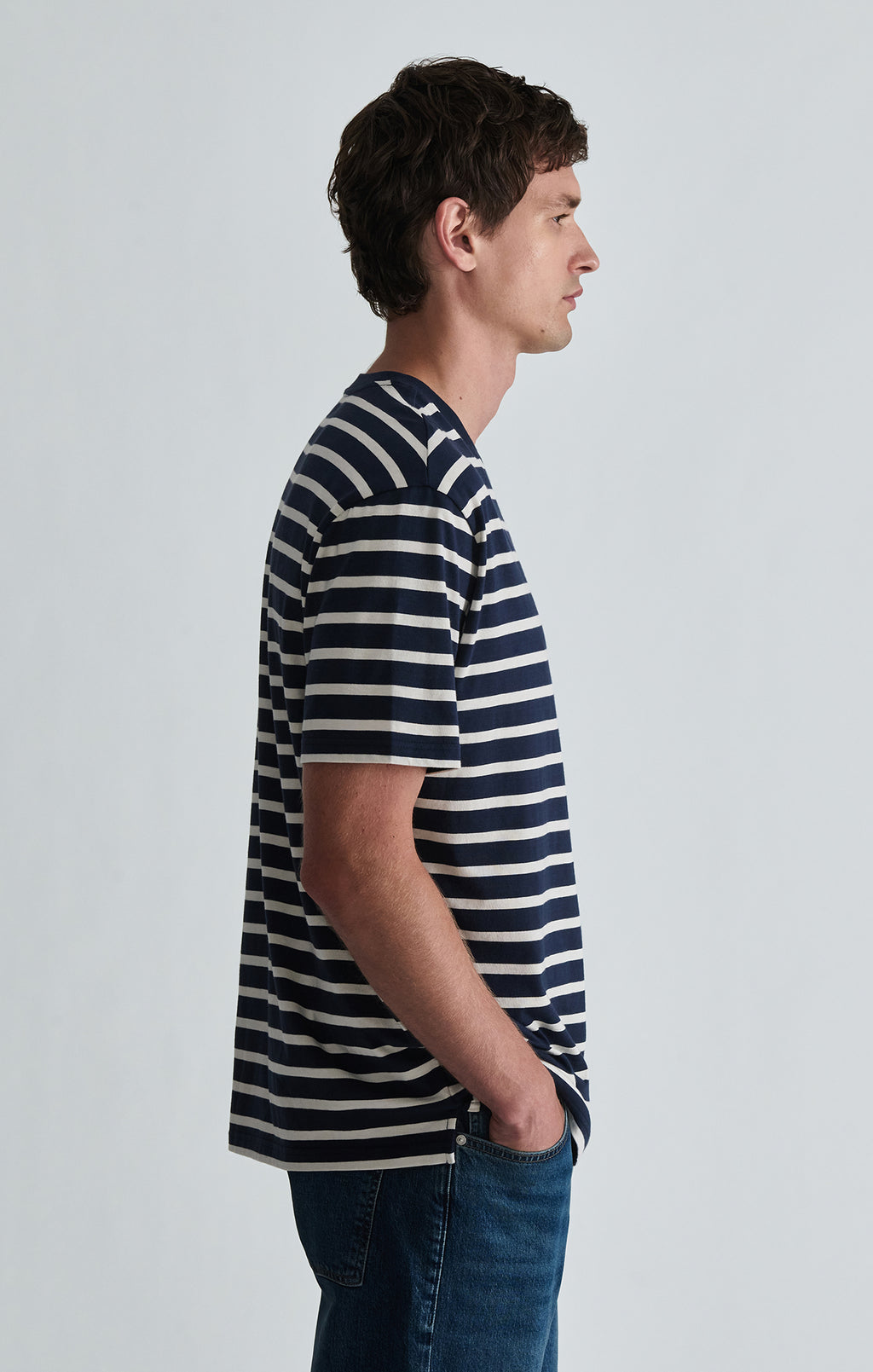 CREW NECK T-SHIRT IN TOTAL ECLIPSE - Mavi Jeans