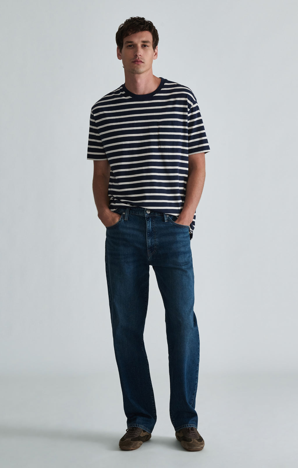 CREW NECK T-SHIRT IN TOTAL ECLIPSE - Mavi Jeans