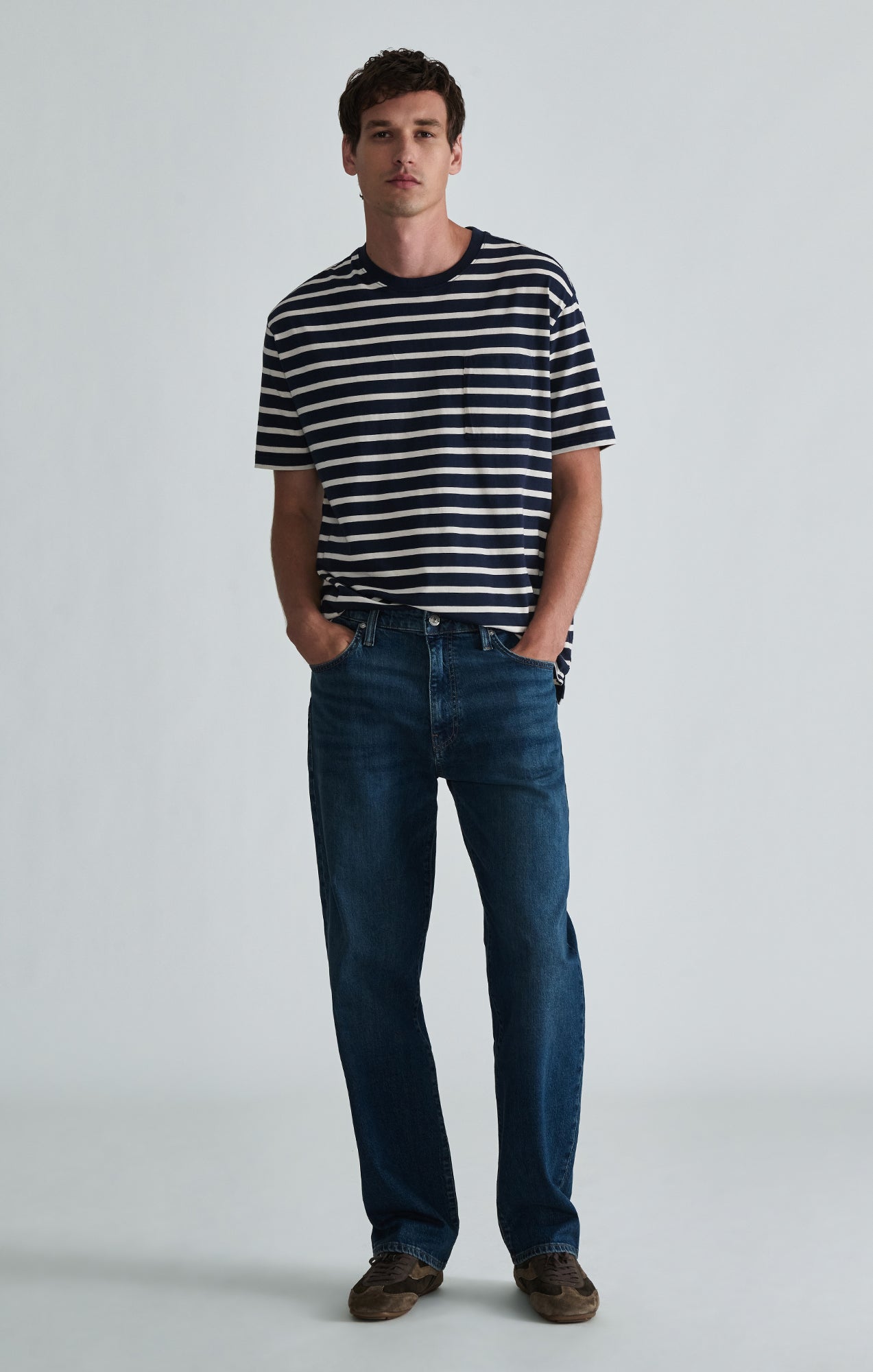 CREW NECK T-SHIRT IN TOTAL ECLIPSE - Mavi Jeans