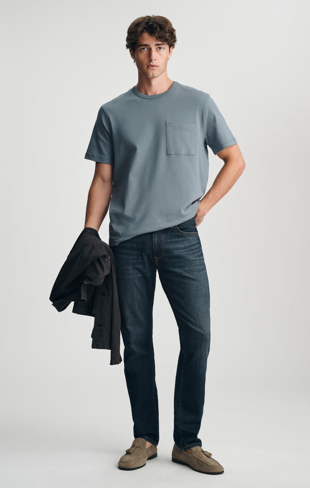 POCKET CREW NECK T-SHIRT IN STORMY WEATHER