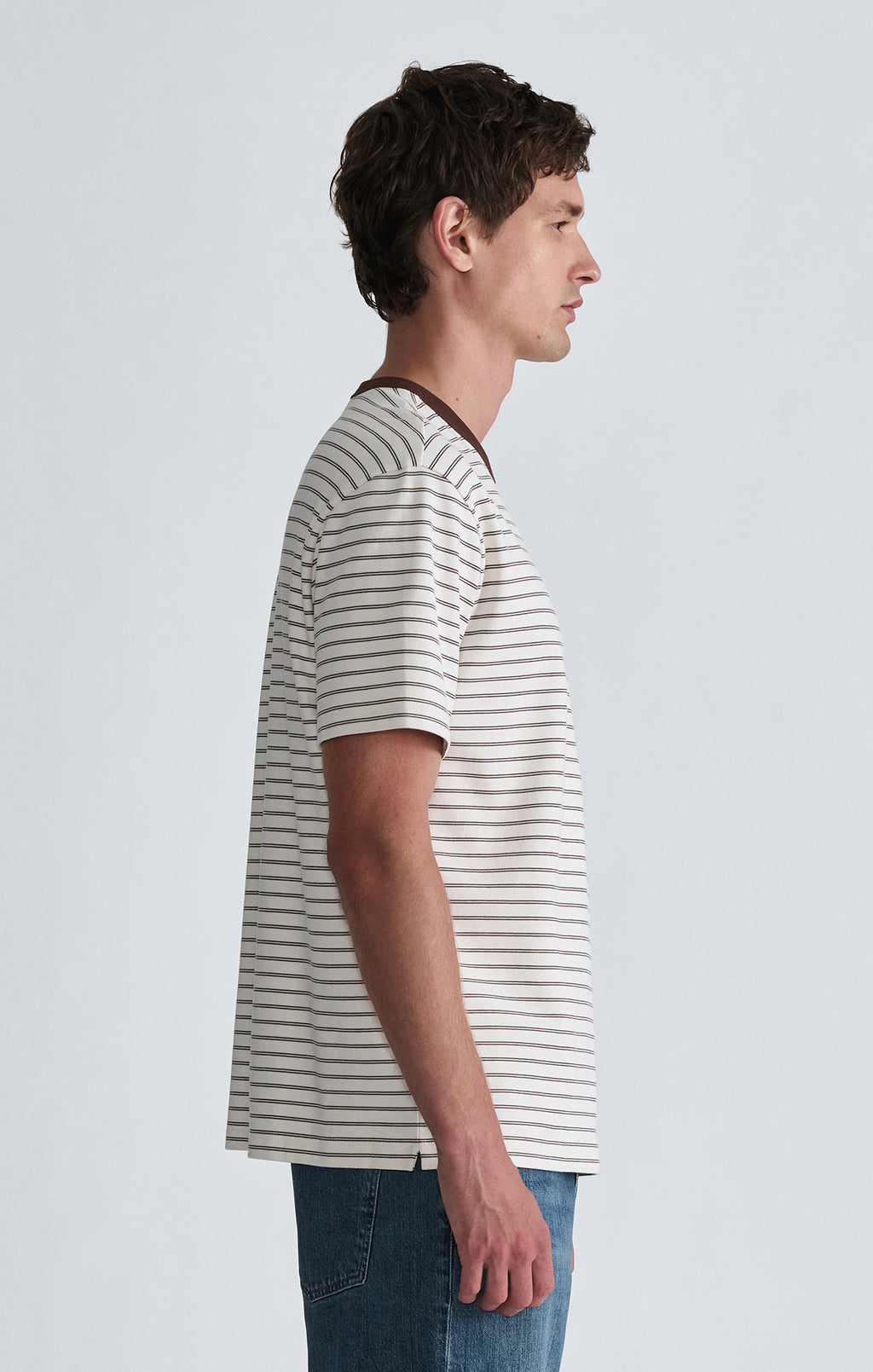 CREW NECK T-SHIRT IN ESPRESSO - Mavi Jeans