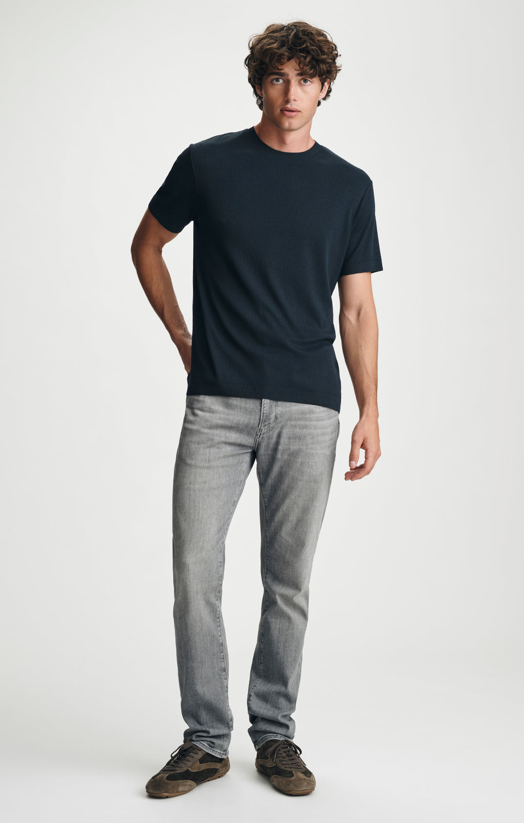 CREW NECK T-SHIRT IN DARK NAVY - Mavi Jeans