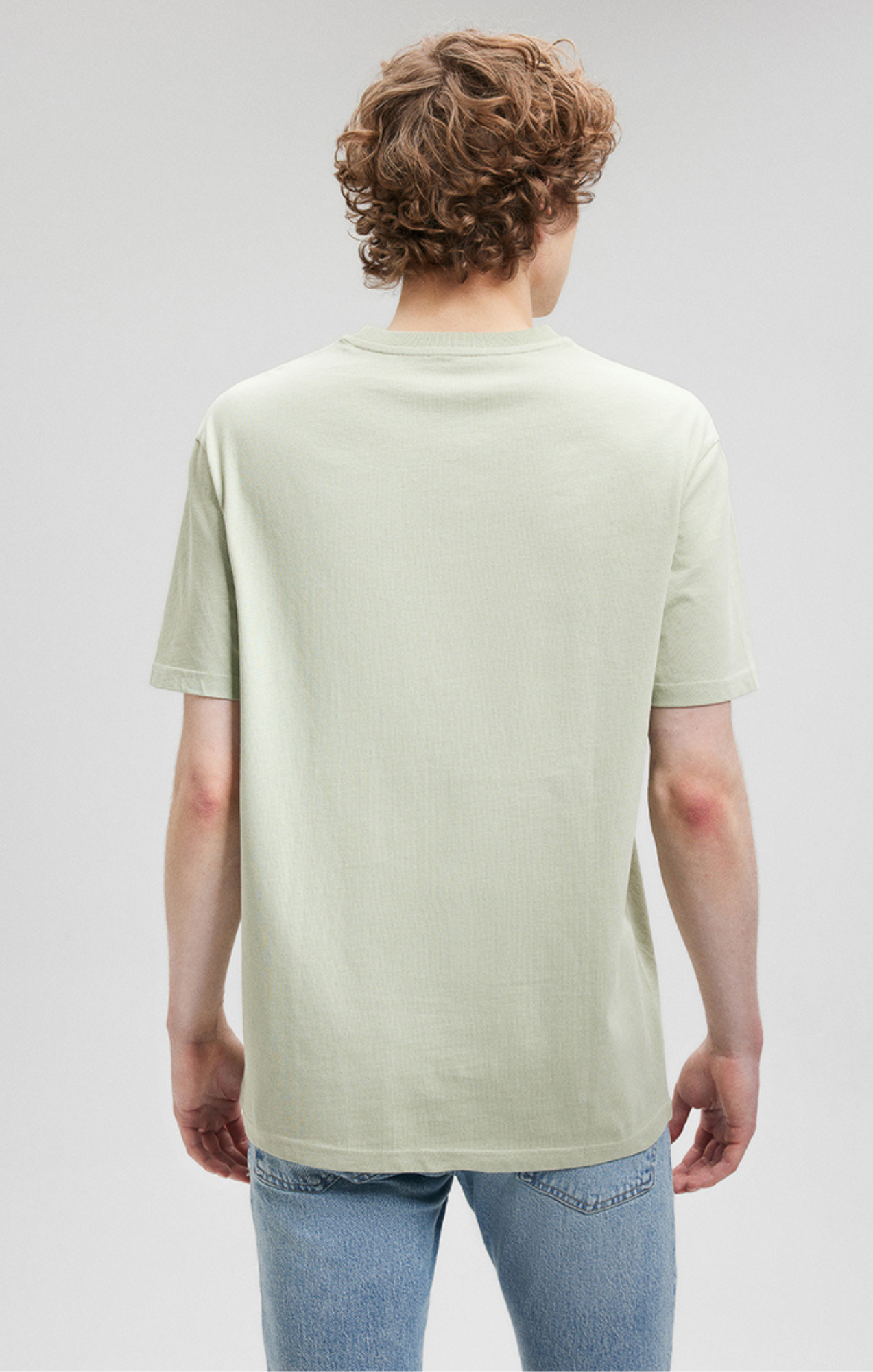 CLASSIC CREW NECK T-SHIRT IN DESERT SAGE - Mavi Jeans
