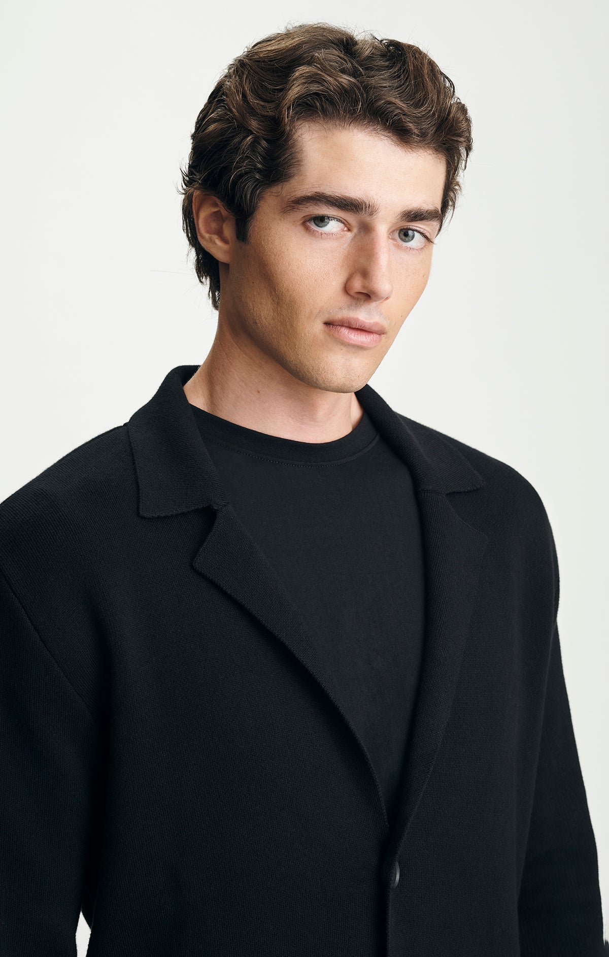 KNIT BLAZER IN BLACK - Mavi Jeans