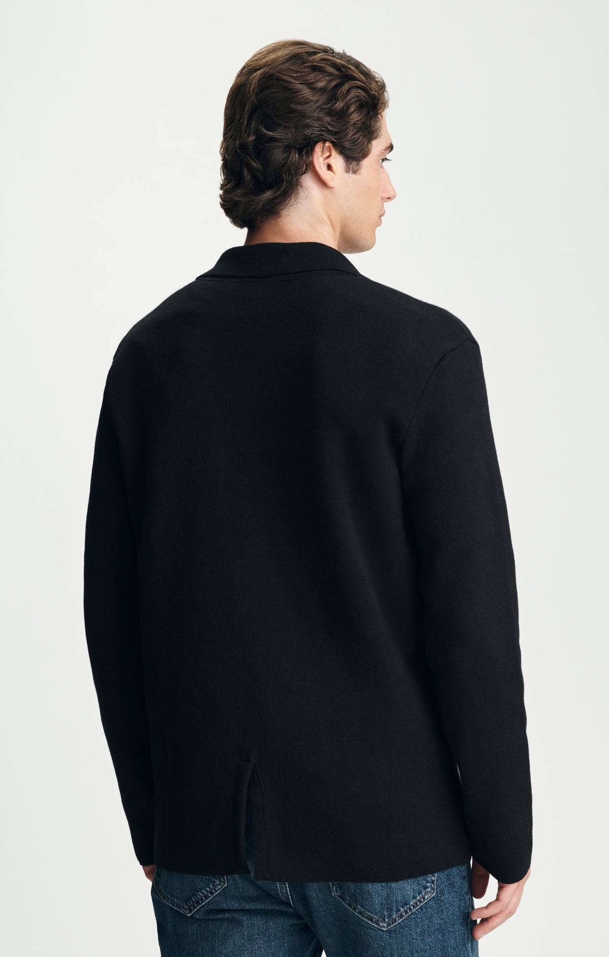 KNIT BLAZER IN BLACK - Mavi Jeans