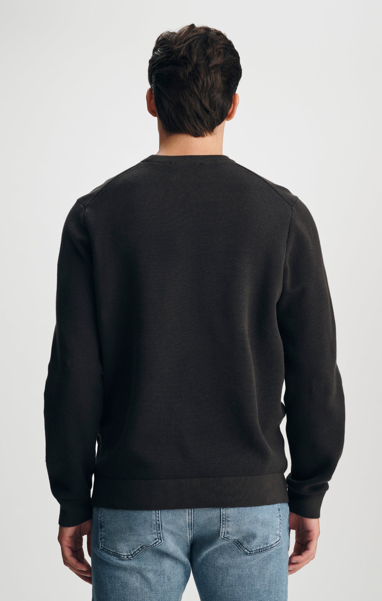 CREW NECK SWEATER IN ESPRESSO - Mavi Jeans