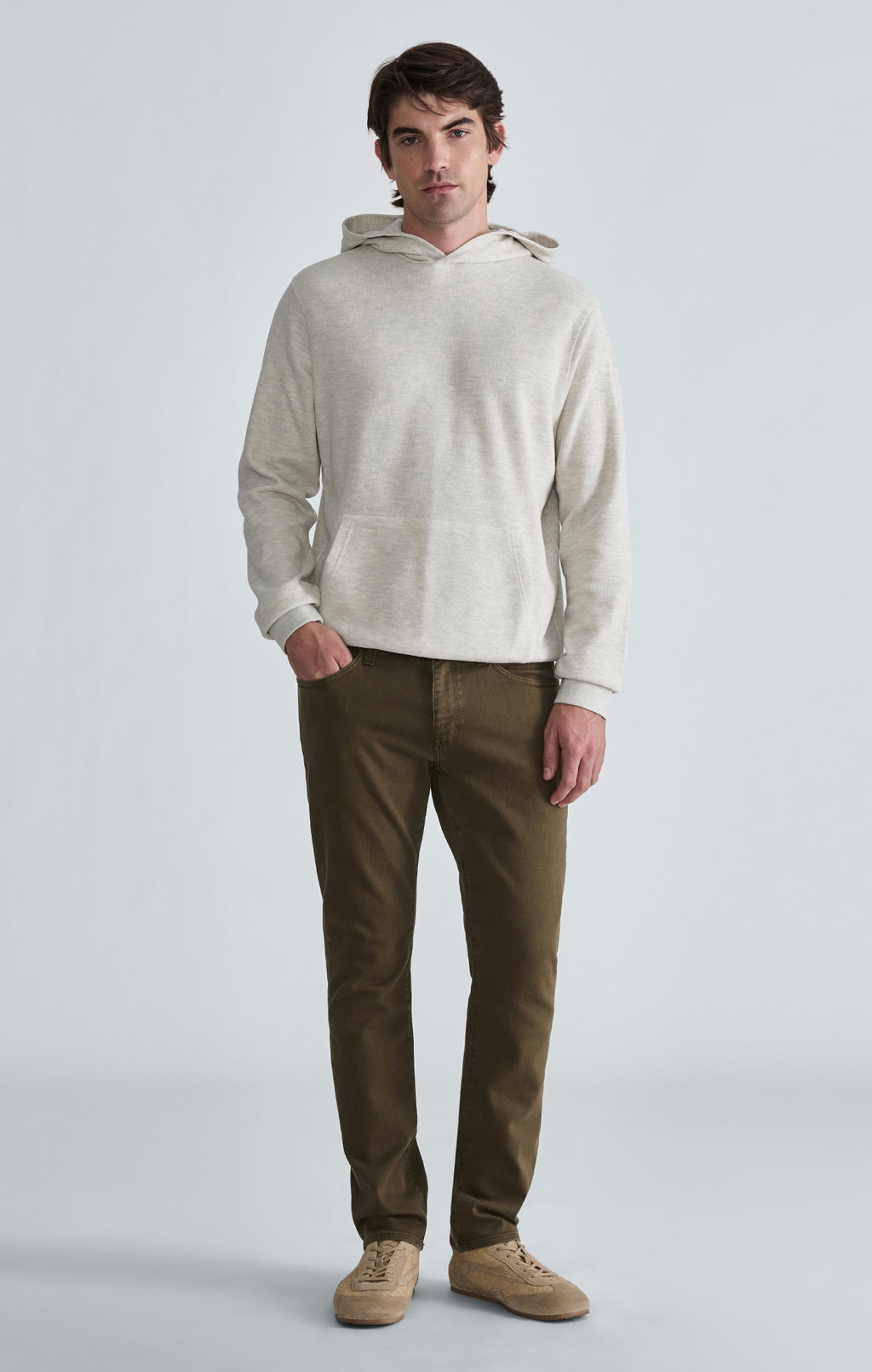 HOODIE IN GREY MELANGE - Mavi Jeans