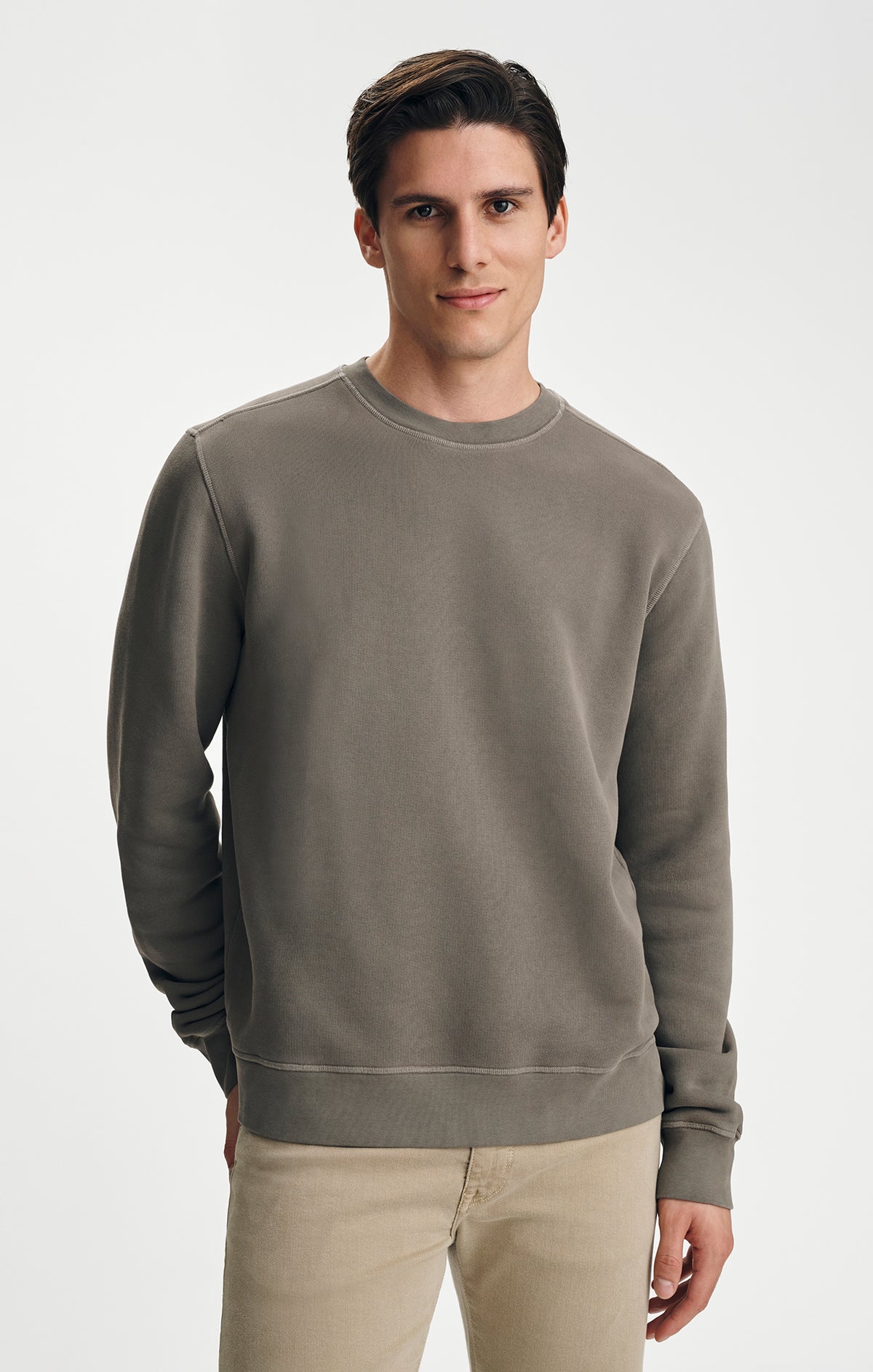 CREW NECK SWEATSHIRT IN BUNGEE CORD - Mavi Jeans