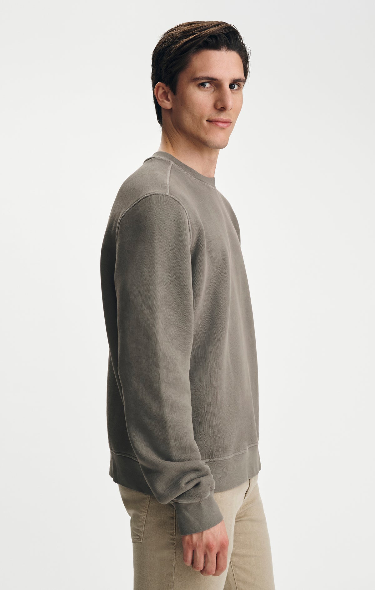 CREW NECK SWEATSHIRT IN BUNGEE CORD - Mavi Jeans