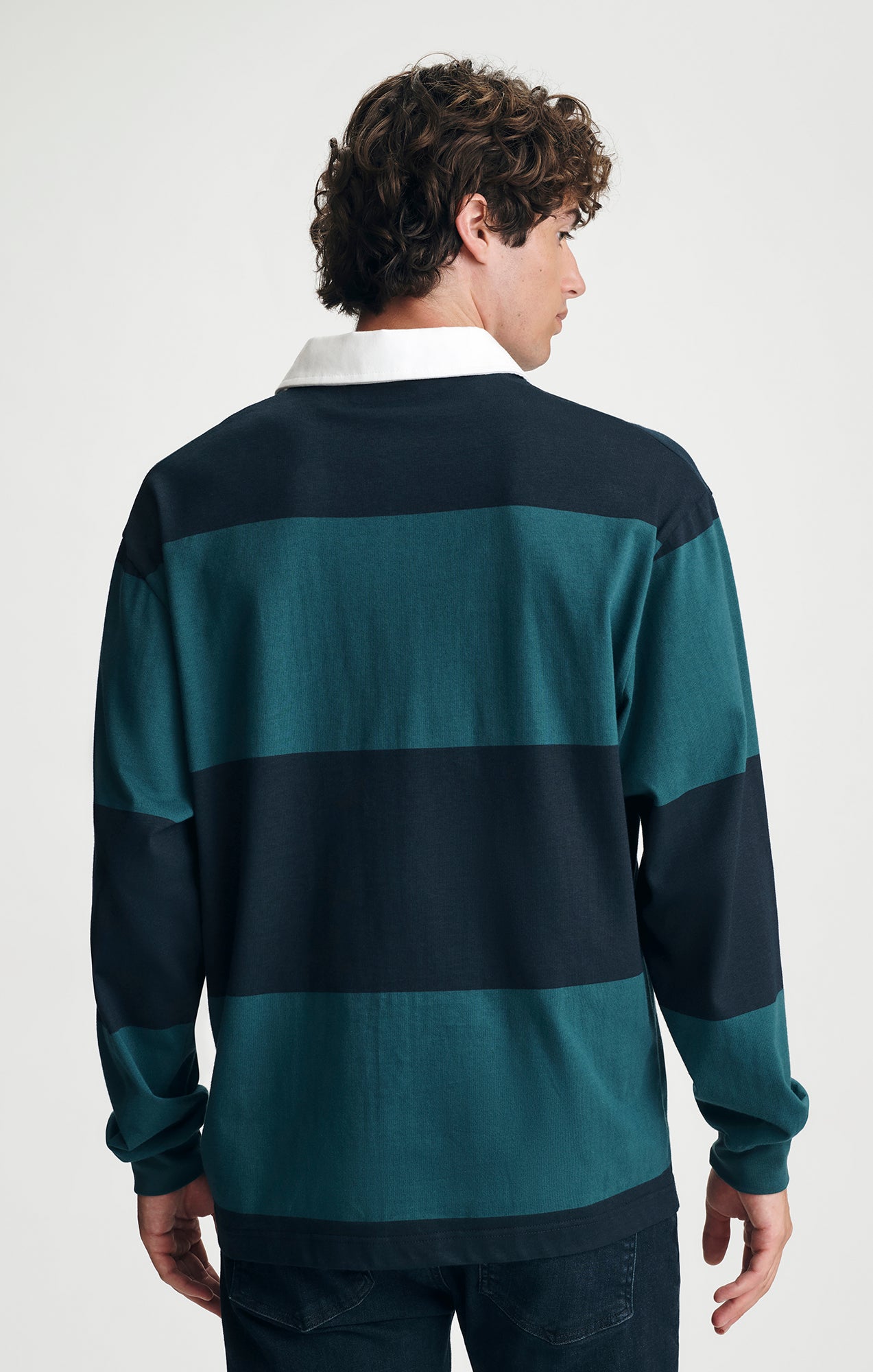 RUGBY POLO SWEATSHIRT IN DARK SEA - Mavi Jeans