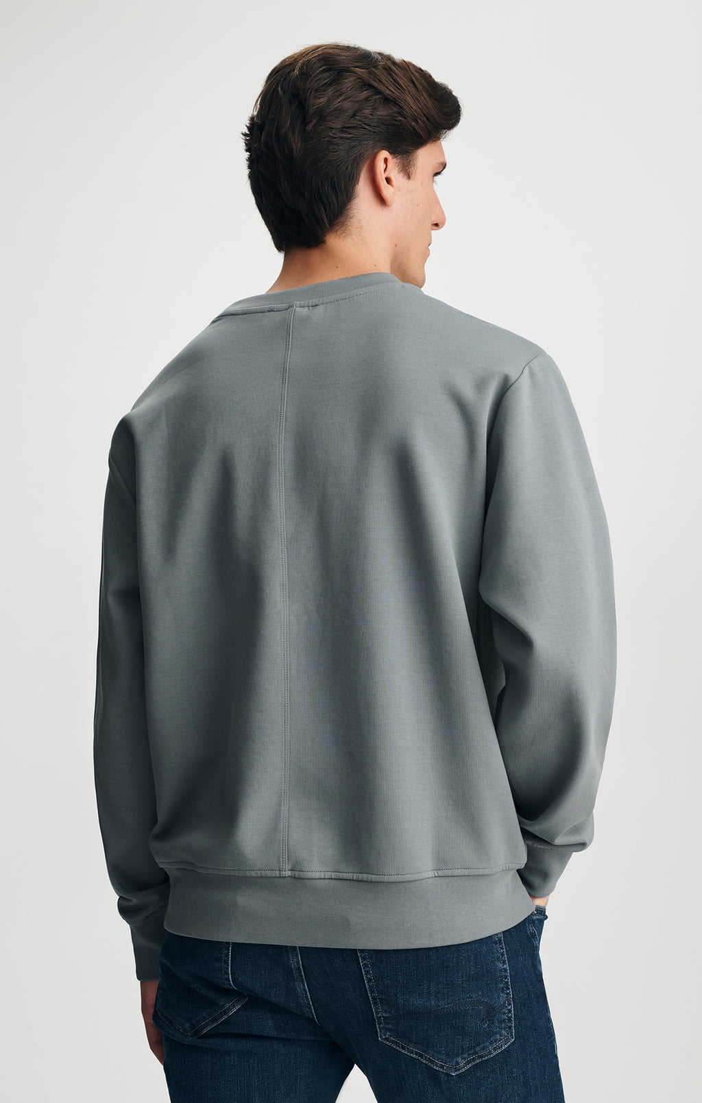 FLEECE CREW NECK SWEATSHIRT IN STORMY WEATHER