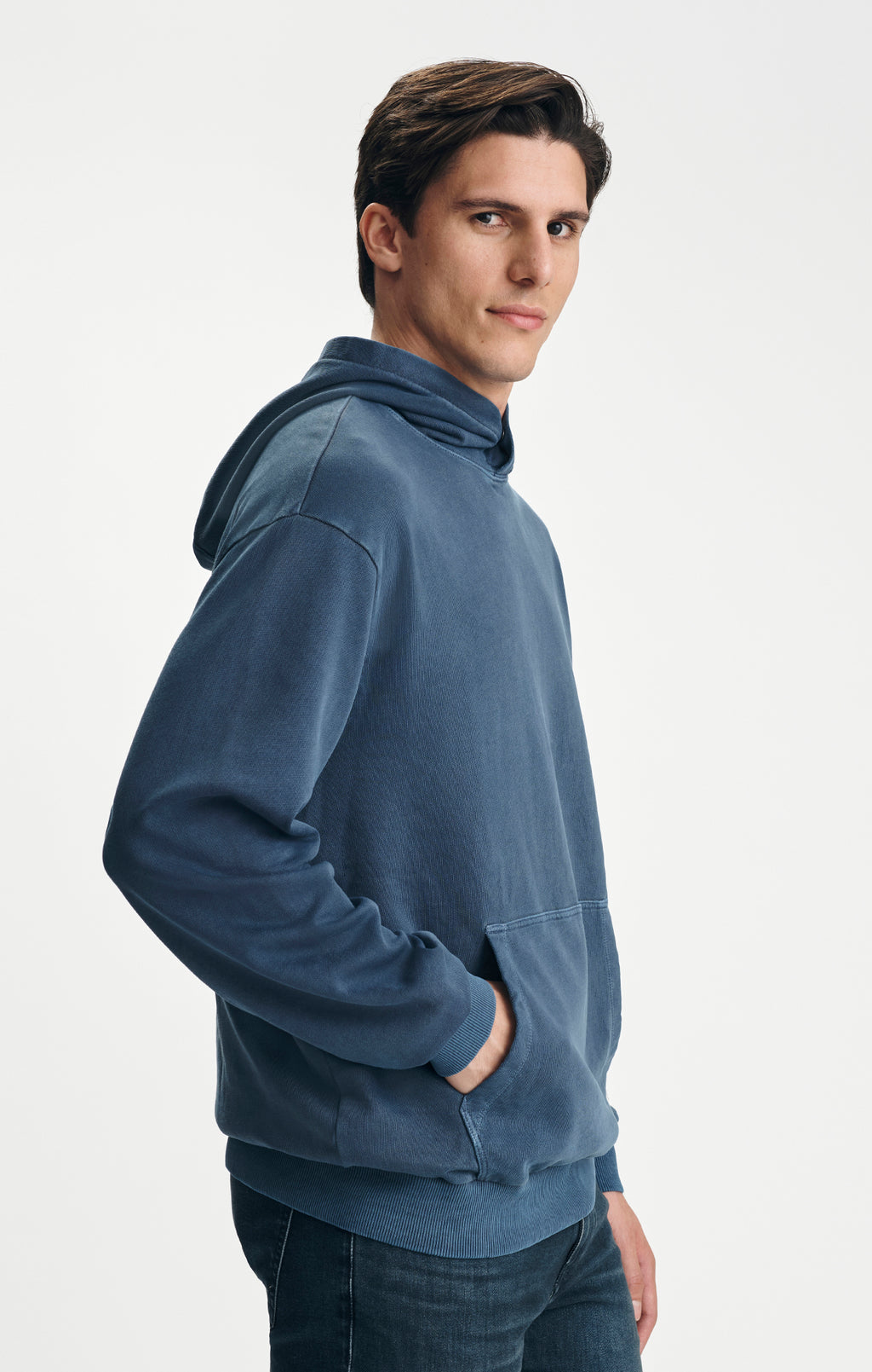 HOODIE IN DRESS BLUES - Mavi Jeans