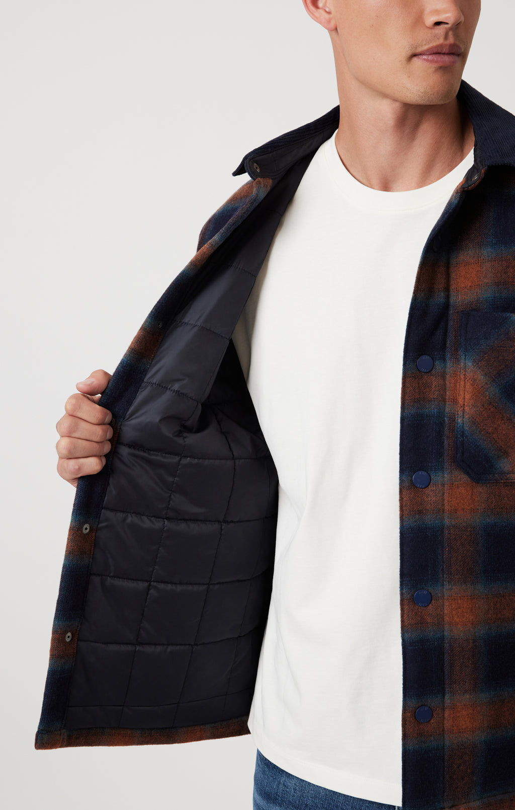 PLAID SHACKET IN BRICK RED CHECK - Mavi Jeans