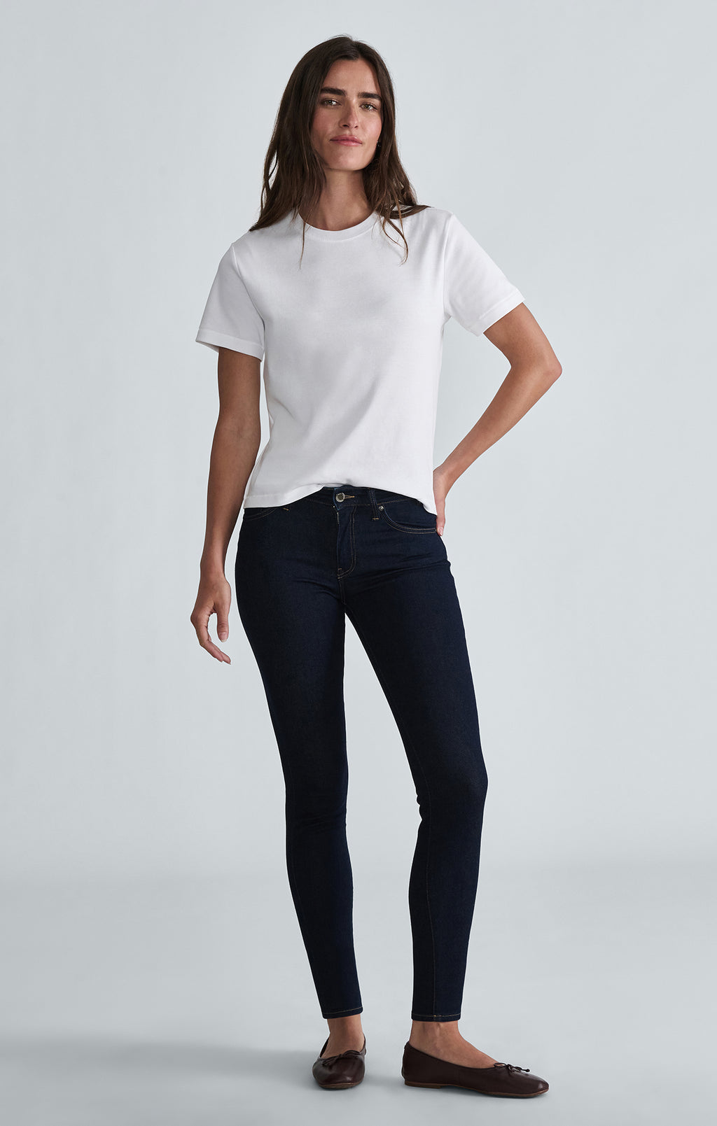 TESS SKINNY IN RINSE FEATHER LUXE - Mavi Jeans