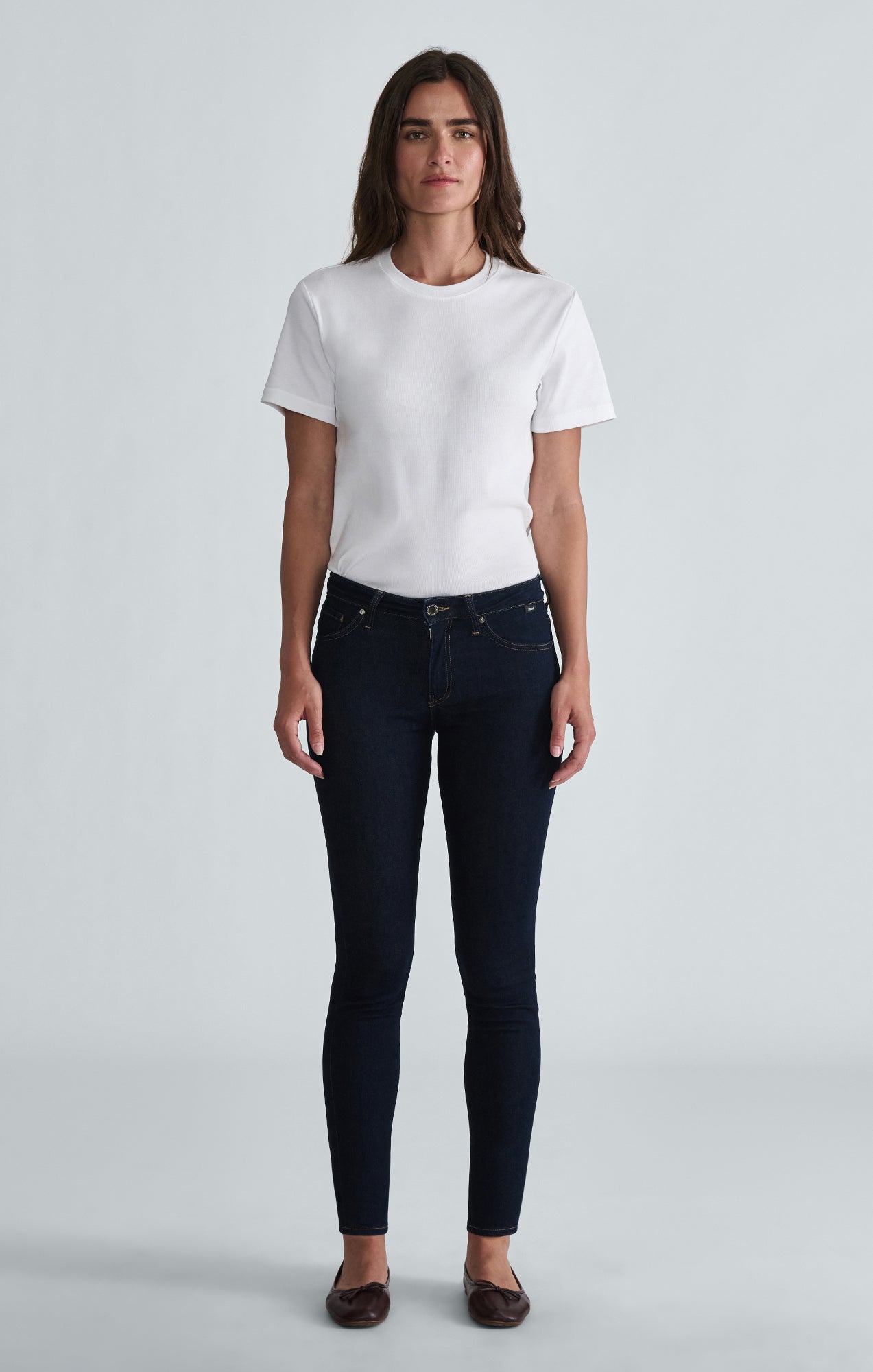 TESS SKINNY IN RINSE FEATHER LUXE - Mavi Jeans