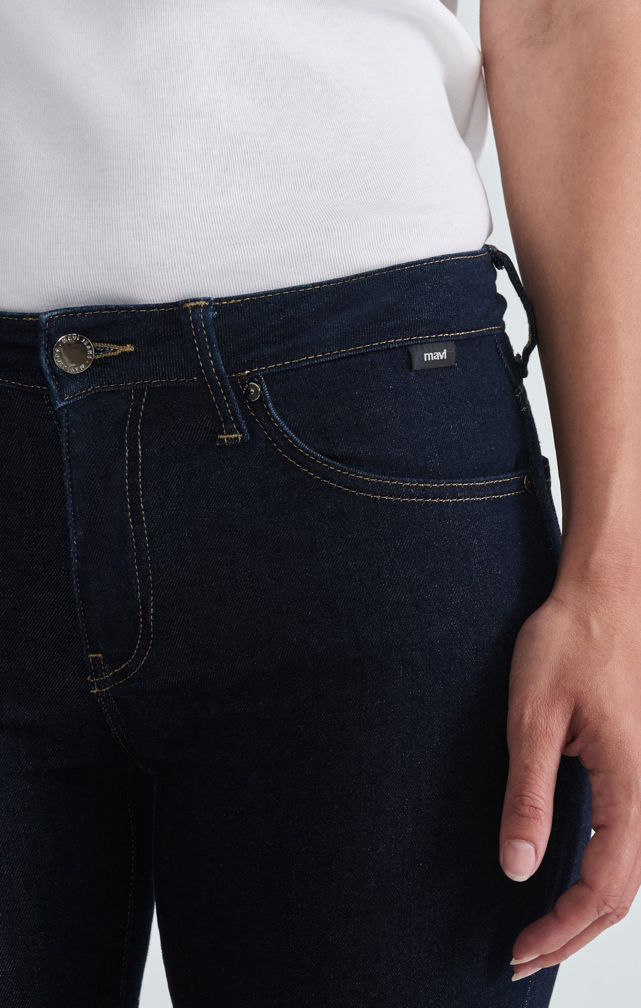 TESS SKINNY IN RINSE FEATHER LUXE - Mavi Jeans