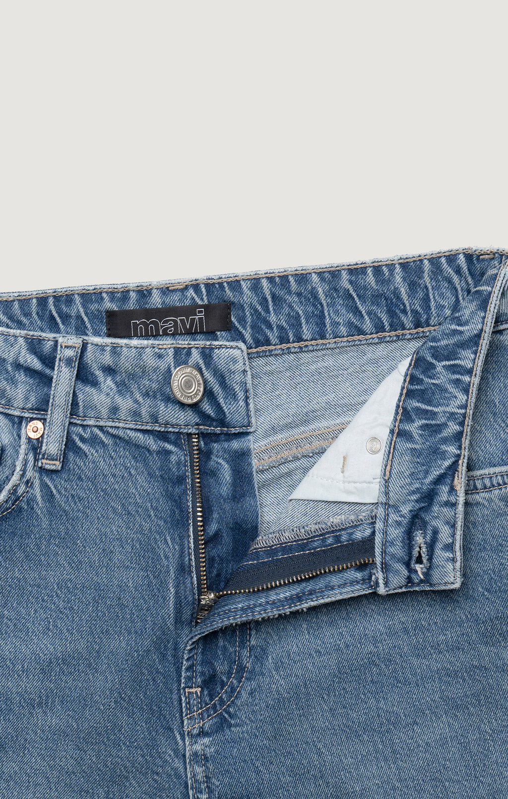FLORIDA WIDE LEG IN DARK USED CLASSIC BLUE - Mavi Jeans