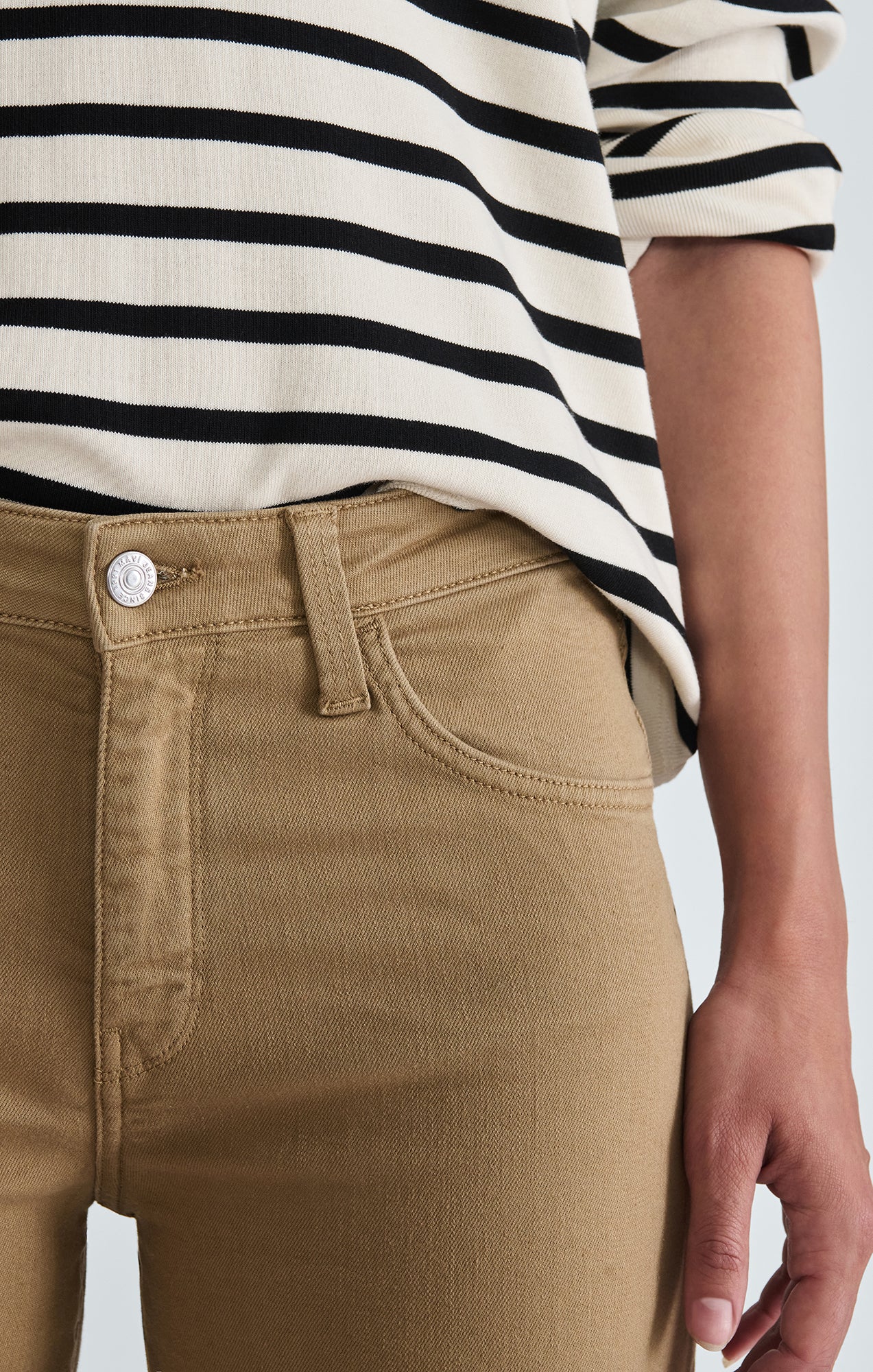 FLORIDA WIDE LEG IN DARK KHAKI DENIM - Mavi Jeans