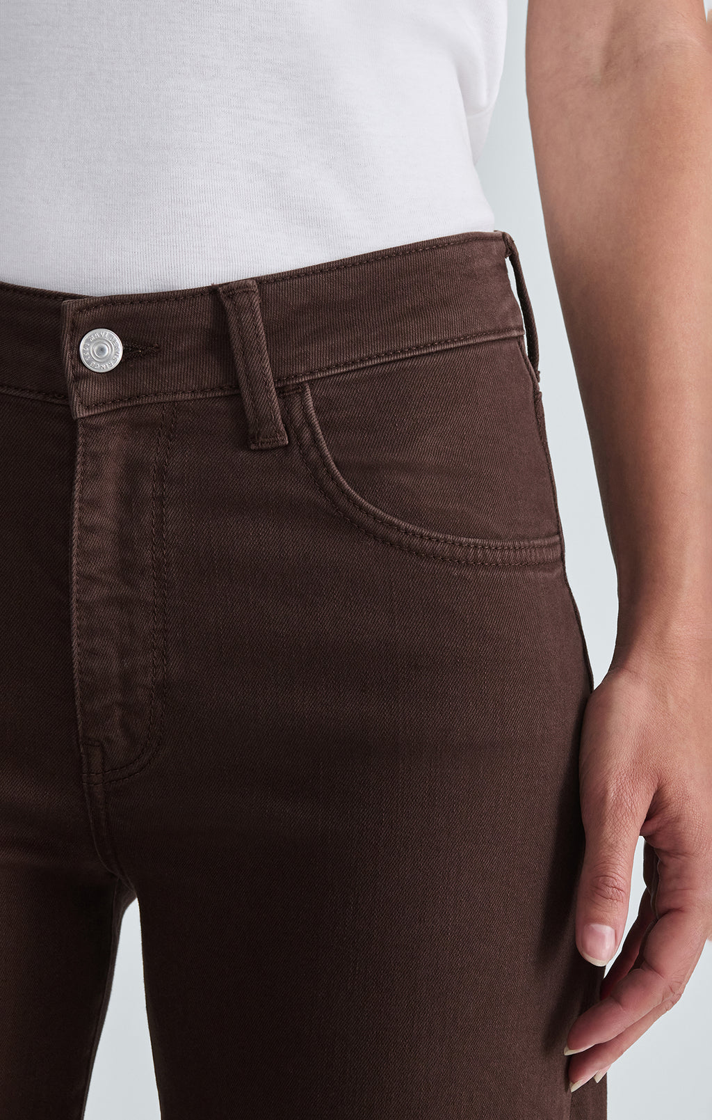 FLORIDA WIDE LEG IN DARK BROWN DENIM - Mavi Jeans