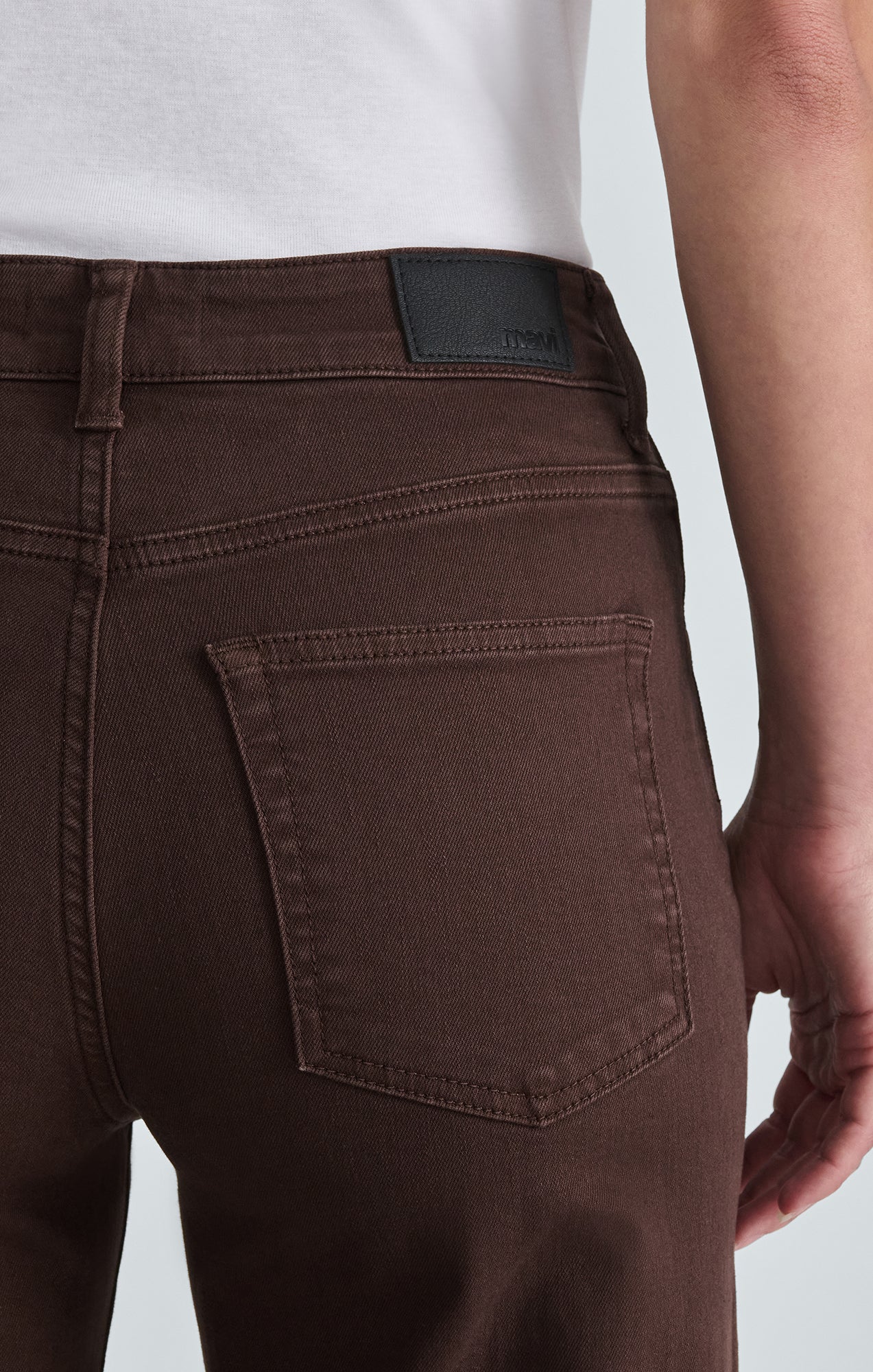 FLORIDA WIDE LEG IN DARK BROWN DENIM - Mavi Jeans