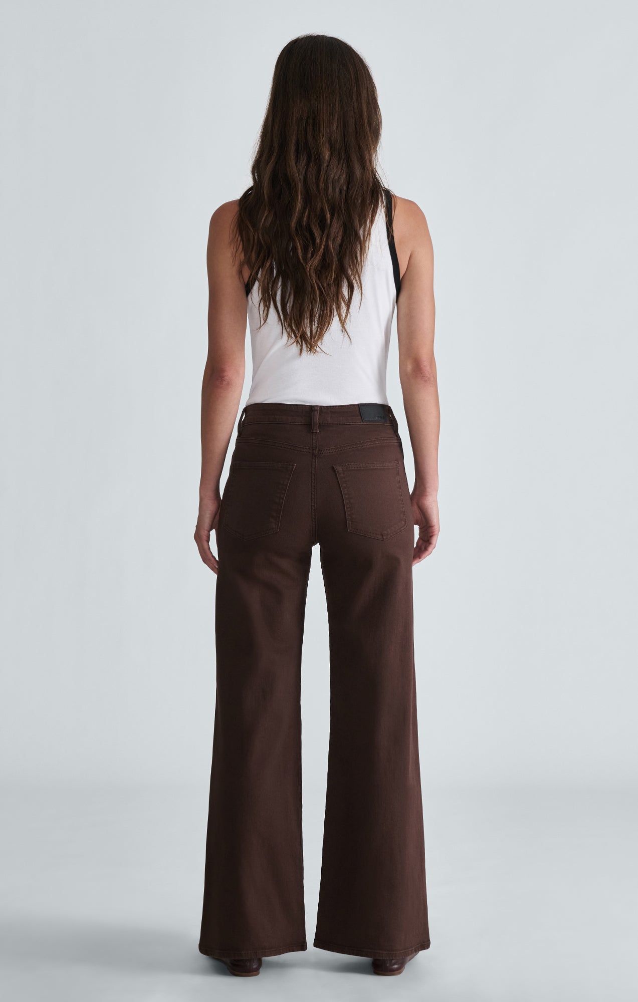 FLORIDA WIDE LEG IN DARK BROWN DENIM - Mavi Jeans