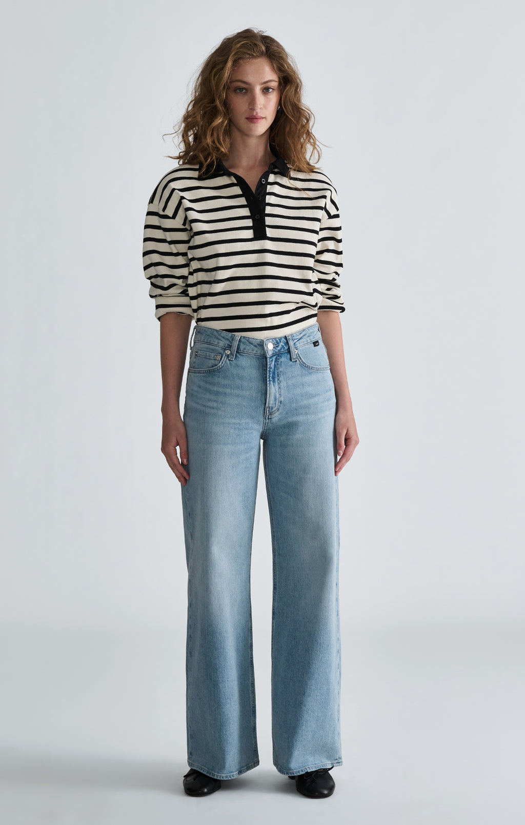 FLORIDA WIDE LEG IN BLEACHED CLASSIC BLUE - Mavi Jeans