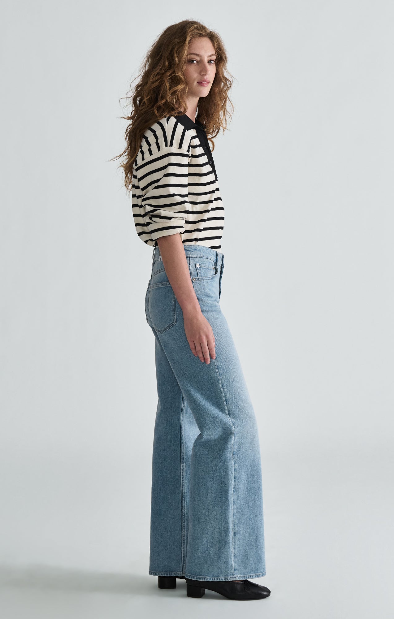 FLORIDA WIDE LEG IN BLEACHED CLASSIC BLUE - Mavi Jeans
