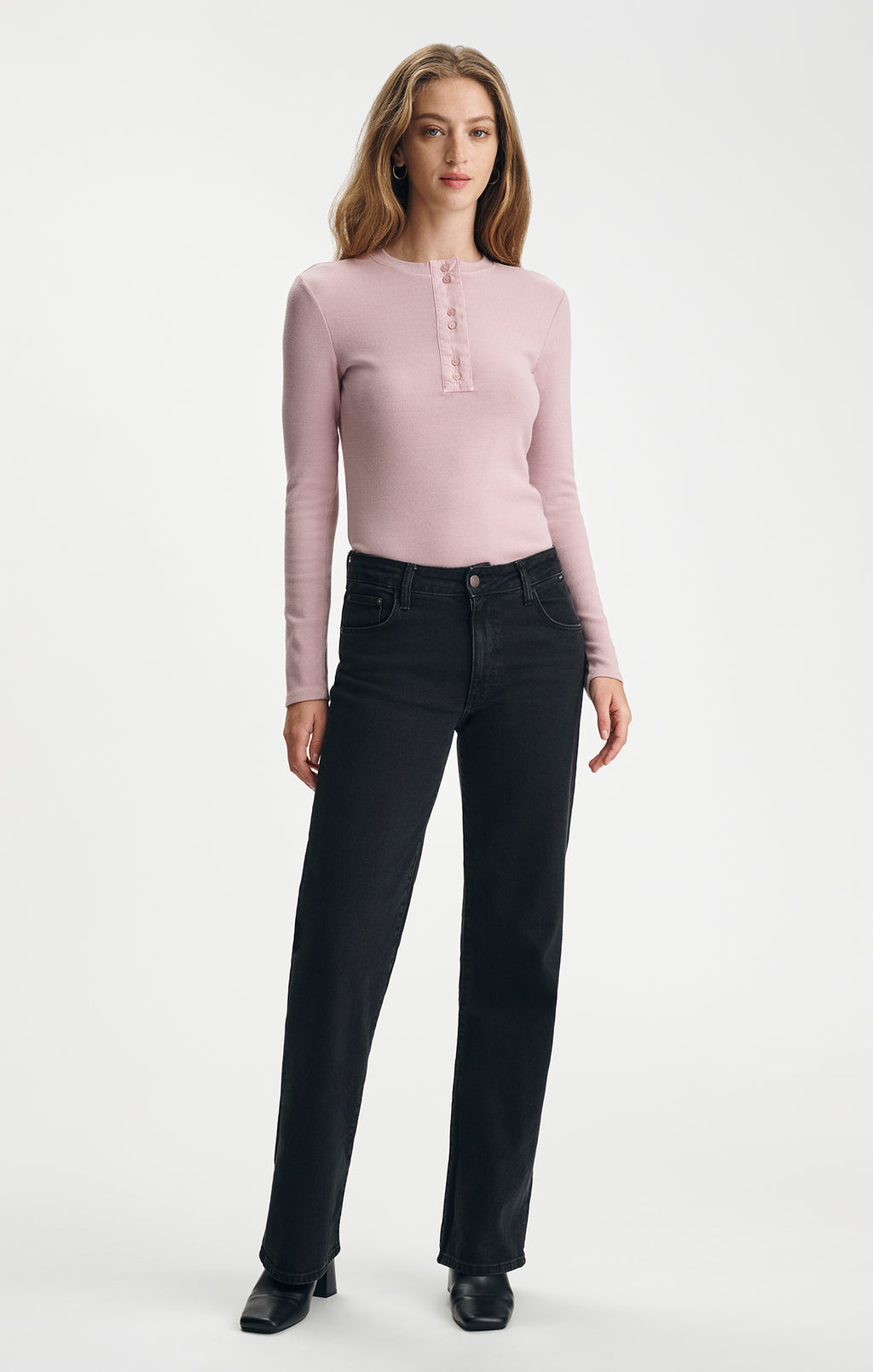 IBIZA LOOSE STRAIGHT LEG IN DARK SMOKE DENIM - Mavi Jeans