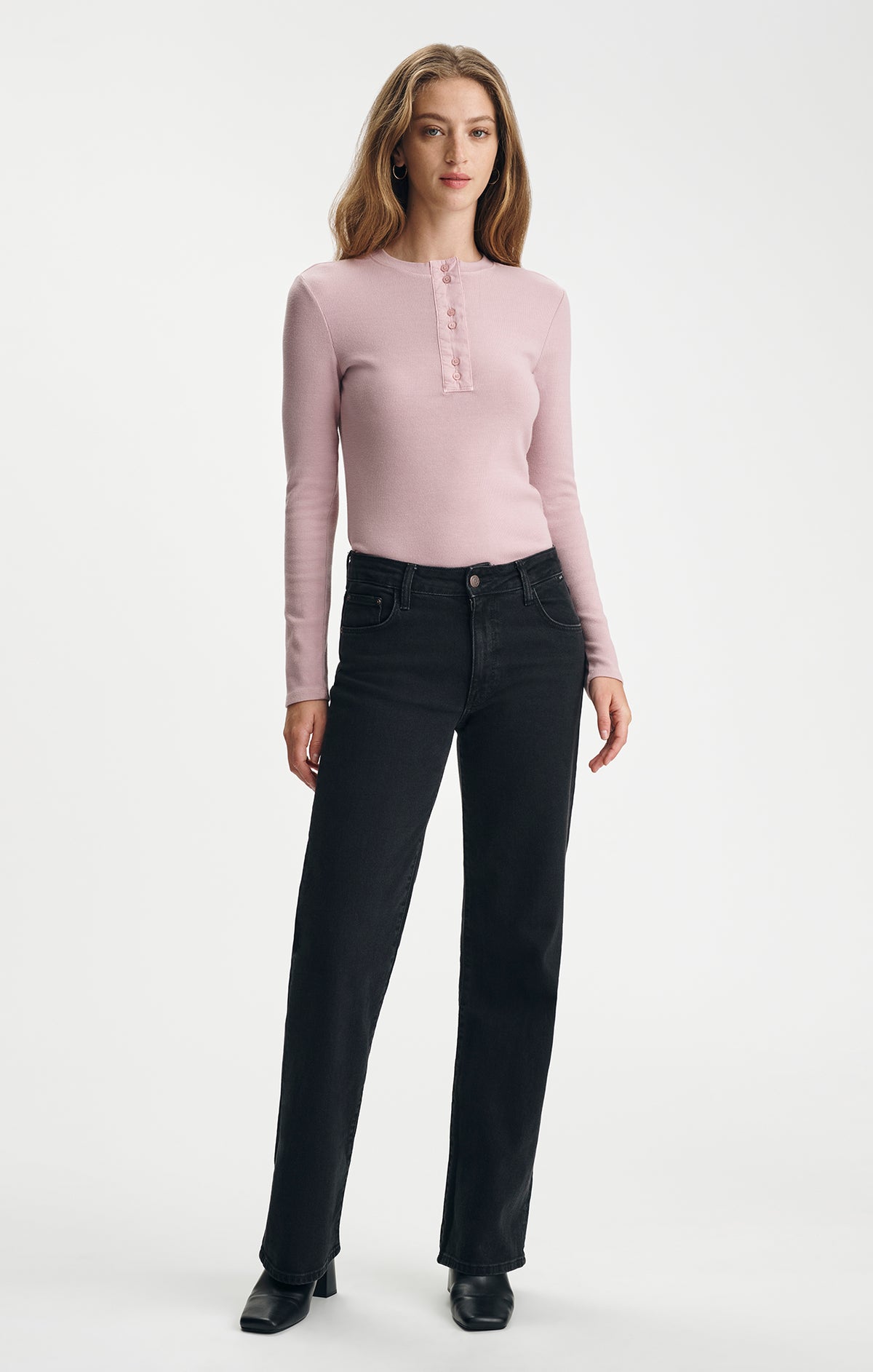 IBIZA LOOSE STRAIGHT LEG IN DARK SMOKE DENIM - Mavi Jeans
