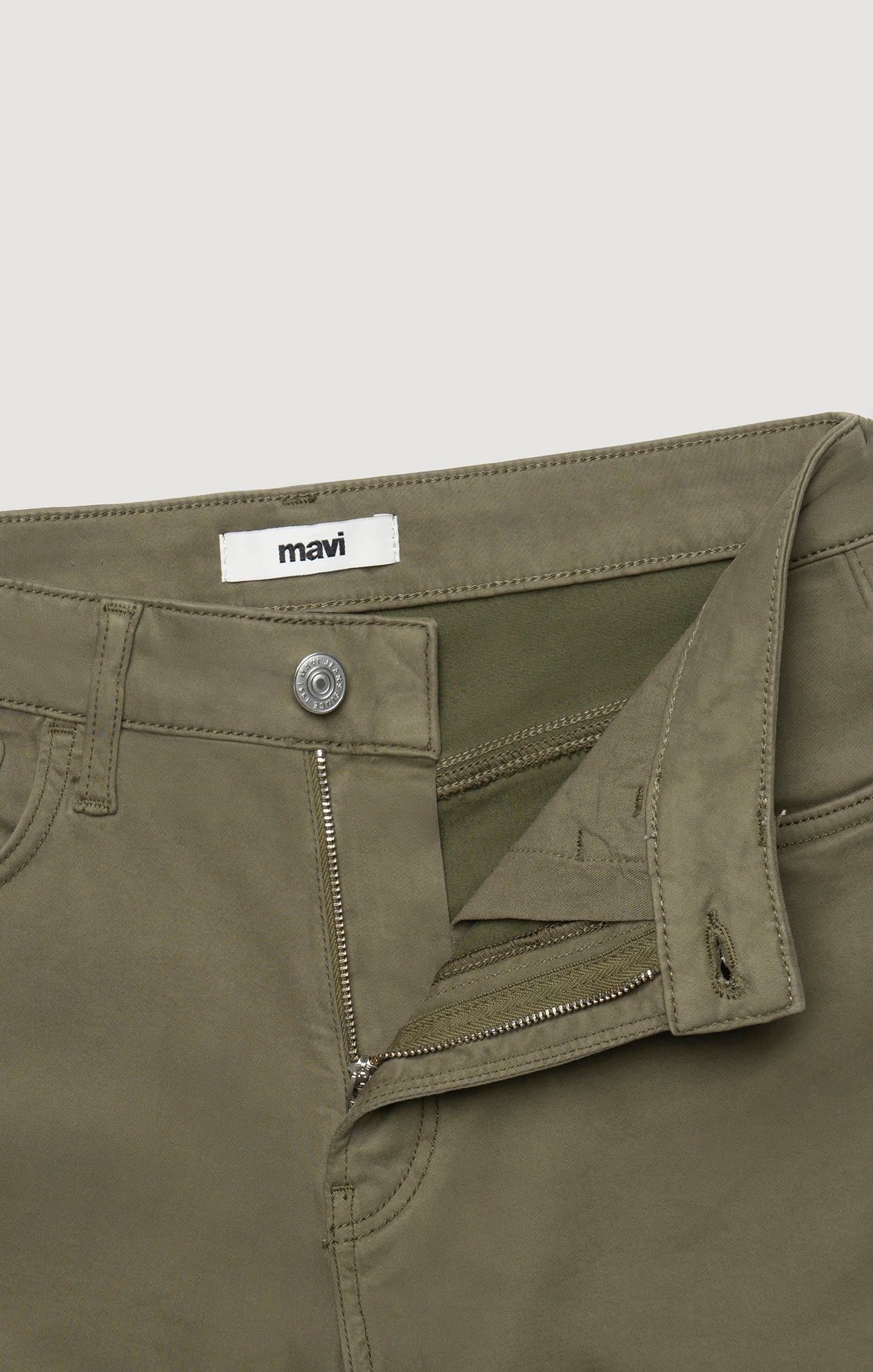 Mavi Women's Alena Wide Leg In Dark Olive Sateen – Mavi Jeans